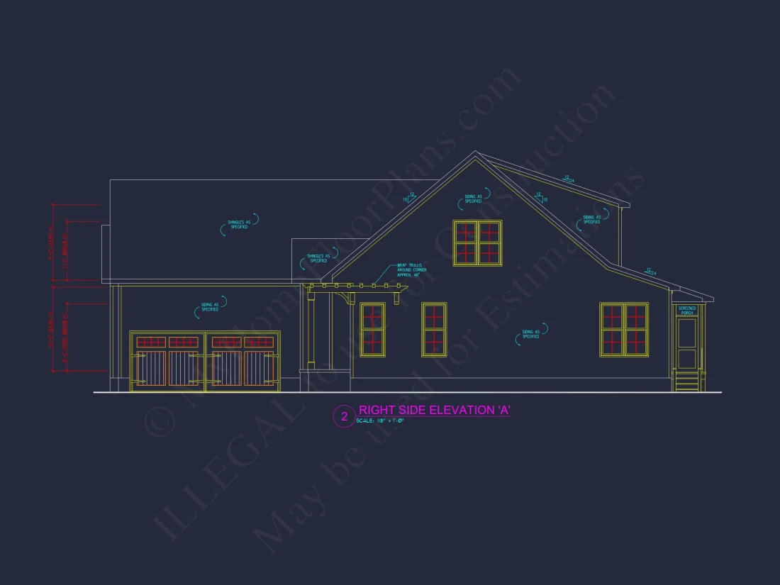 Modern Craftsman house Plan - Floor Plans with CAD Designs