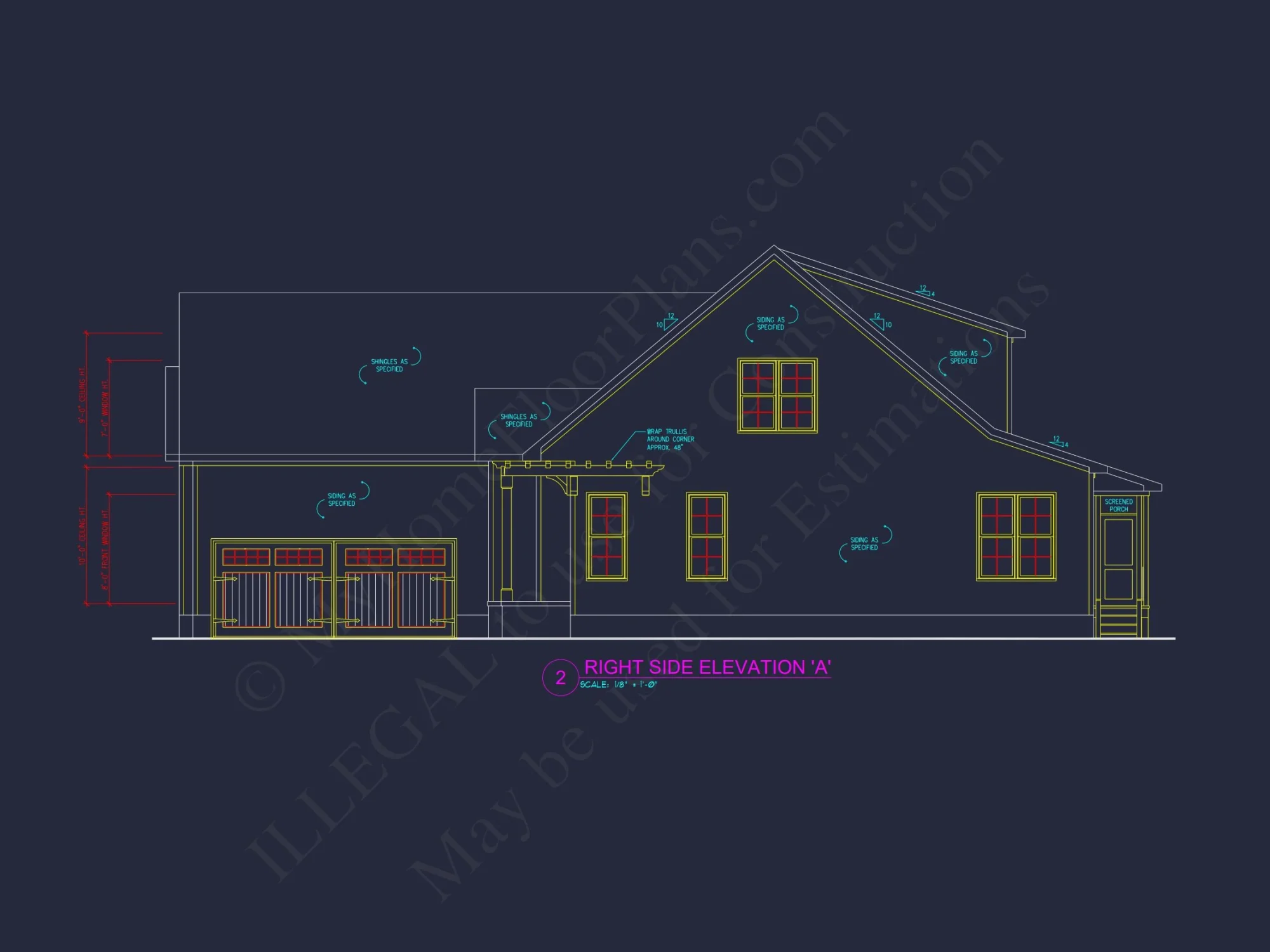 Modern Craftsman house Plan - Floor Plans with CAD Designs