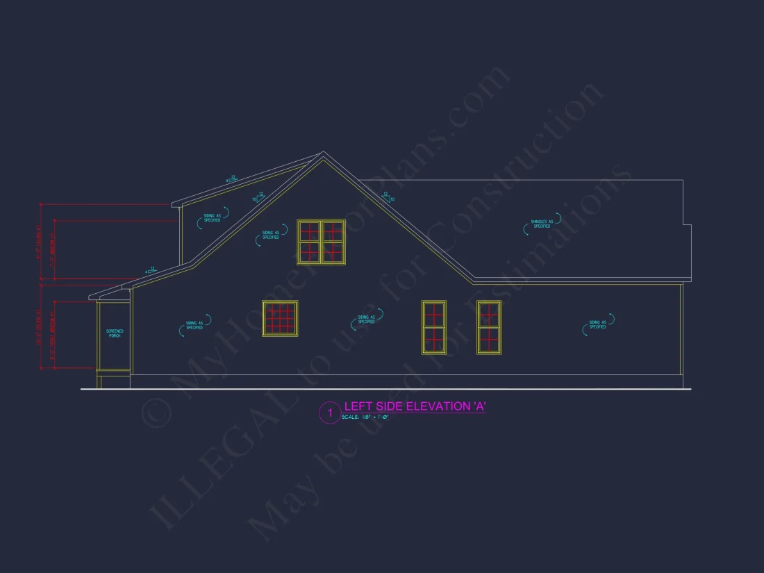 Modern Craftsman house Plan - Floor Plans with CAD Designs