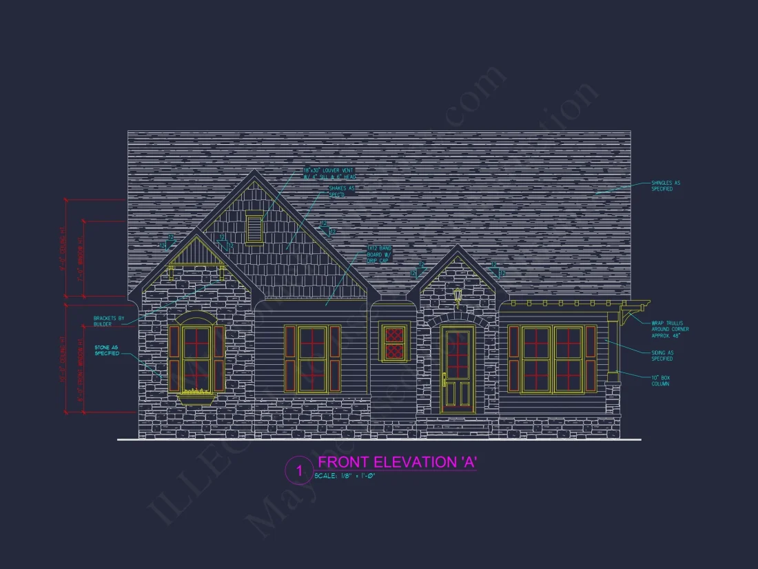 Modern Craftsman house Plan - Floor Plans with CAD Designs