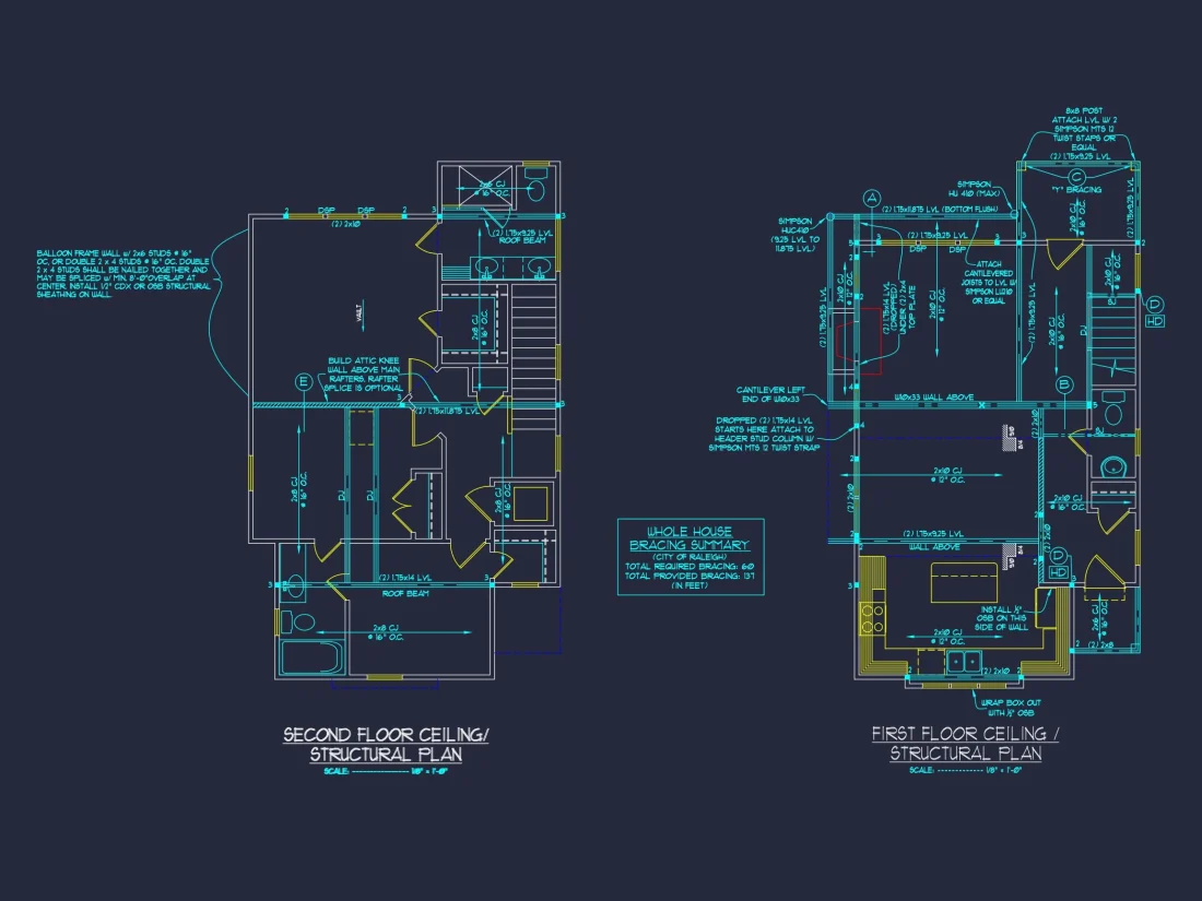 Beautiful Craftsman house Plan with Detailed CAD Designs