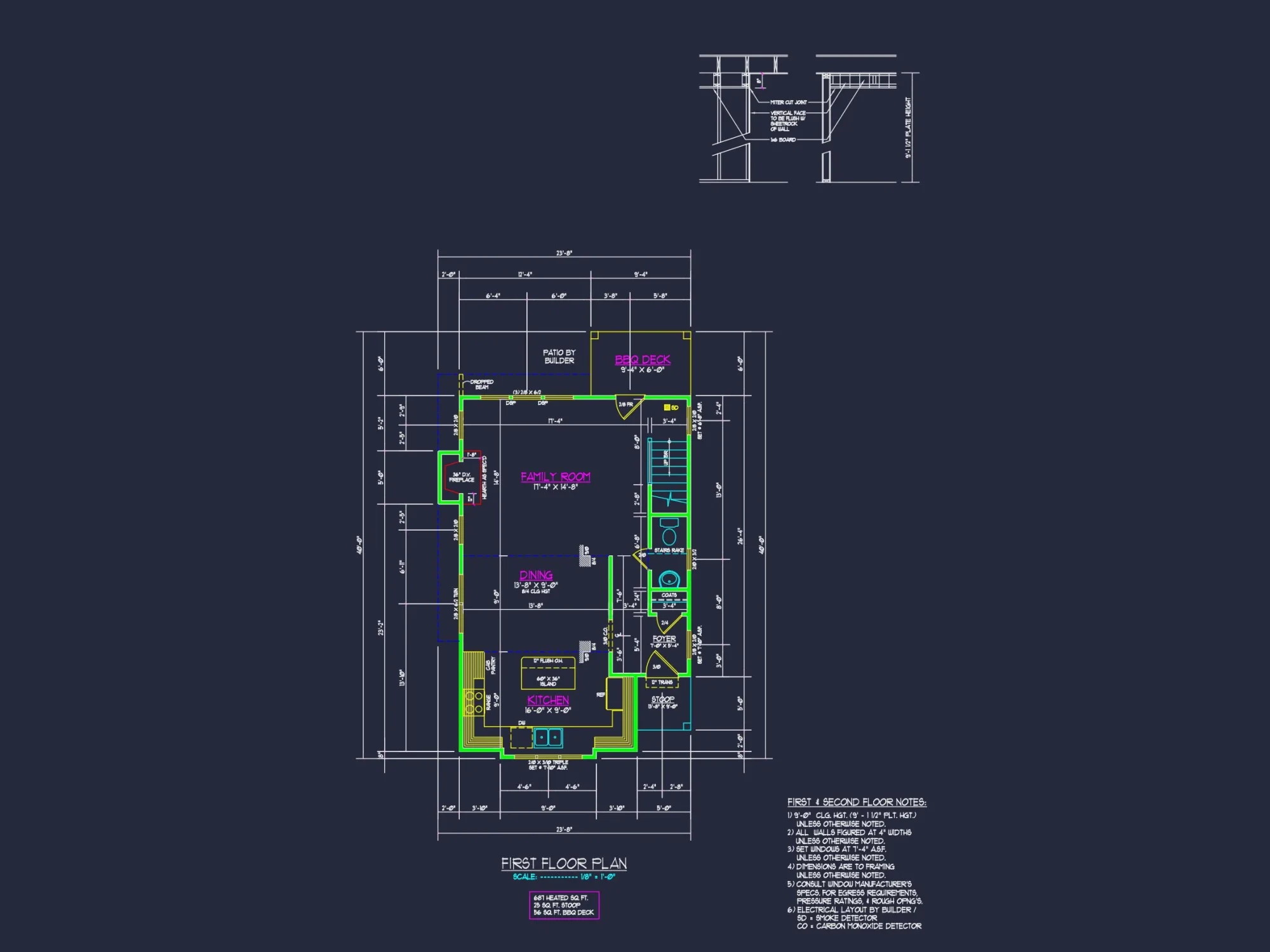 Beautiful Craftsman house Plan with Detailed CAD Designs