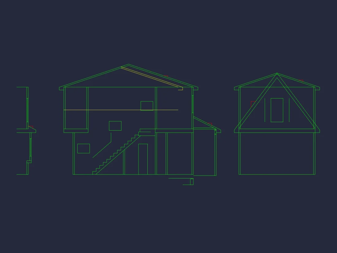 Beautiful Craftsman house Plan with Detailed CAD Designs