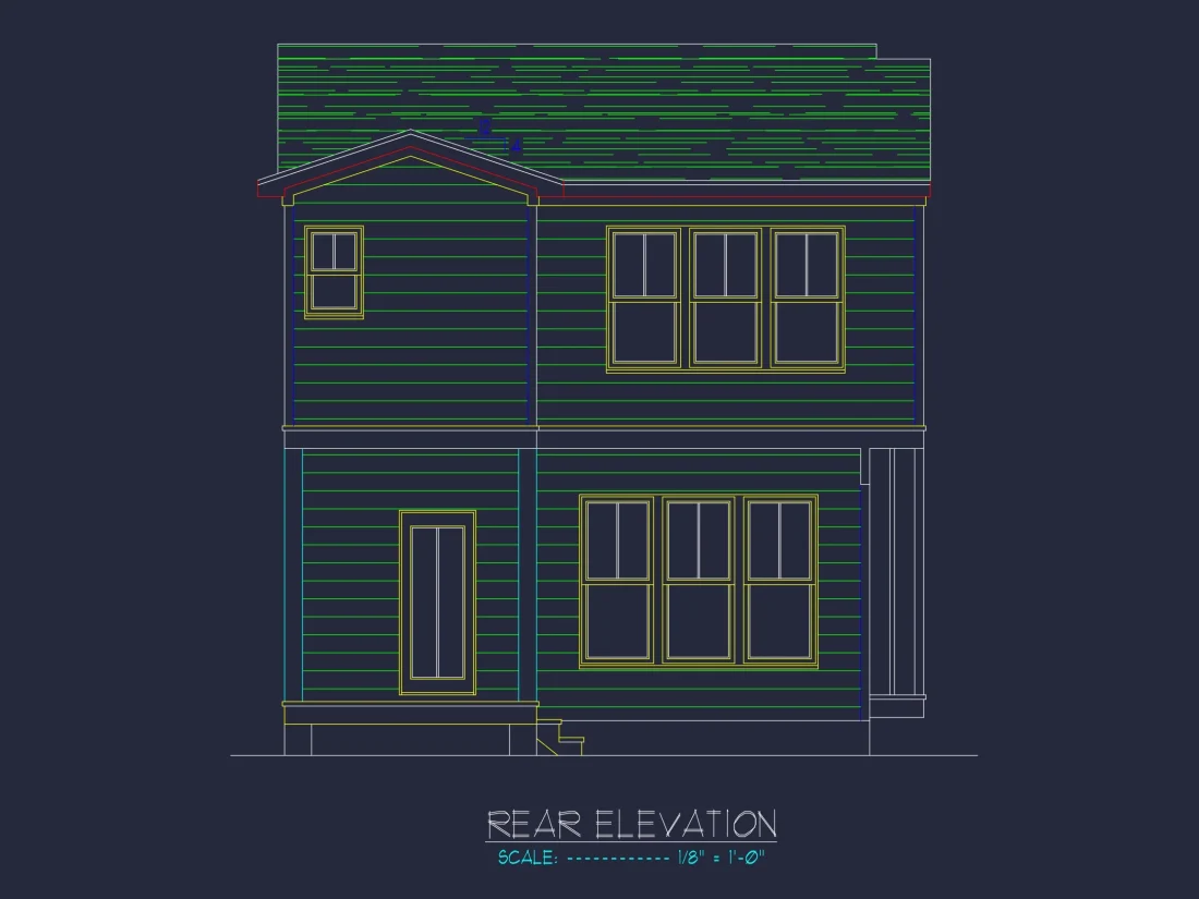 Beautiful Craftsman house Plan with Detailed CAD Designs