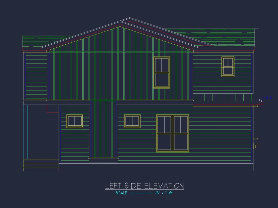 Beautiful Craftsman house Plan with Detailed CAD Designs