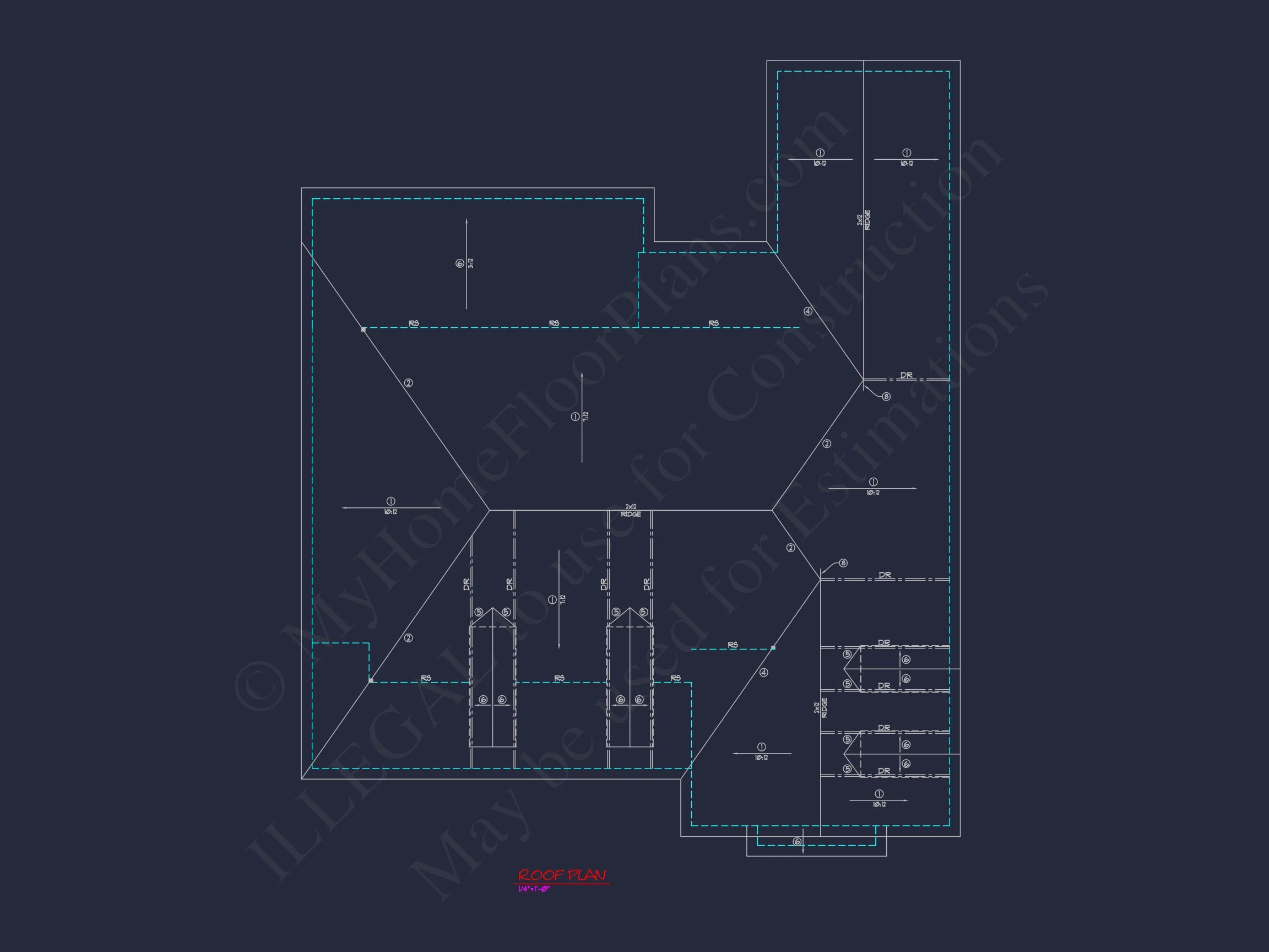 Traditional house Plan with 1 Story, CAD Designs & Floor Blueprint