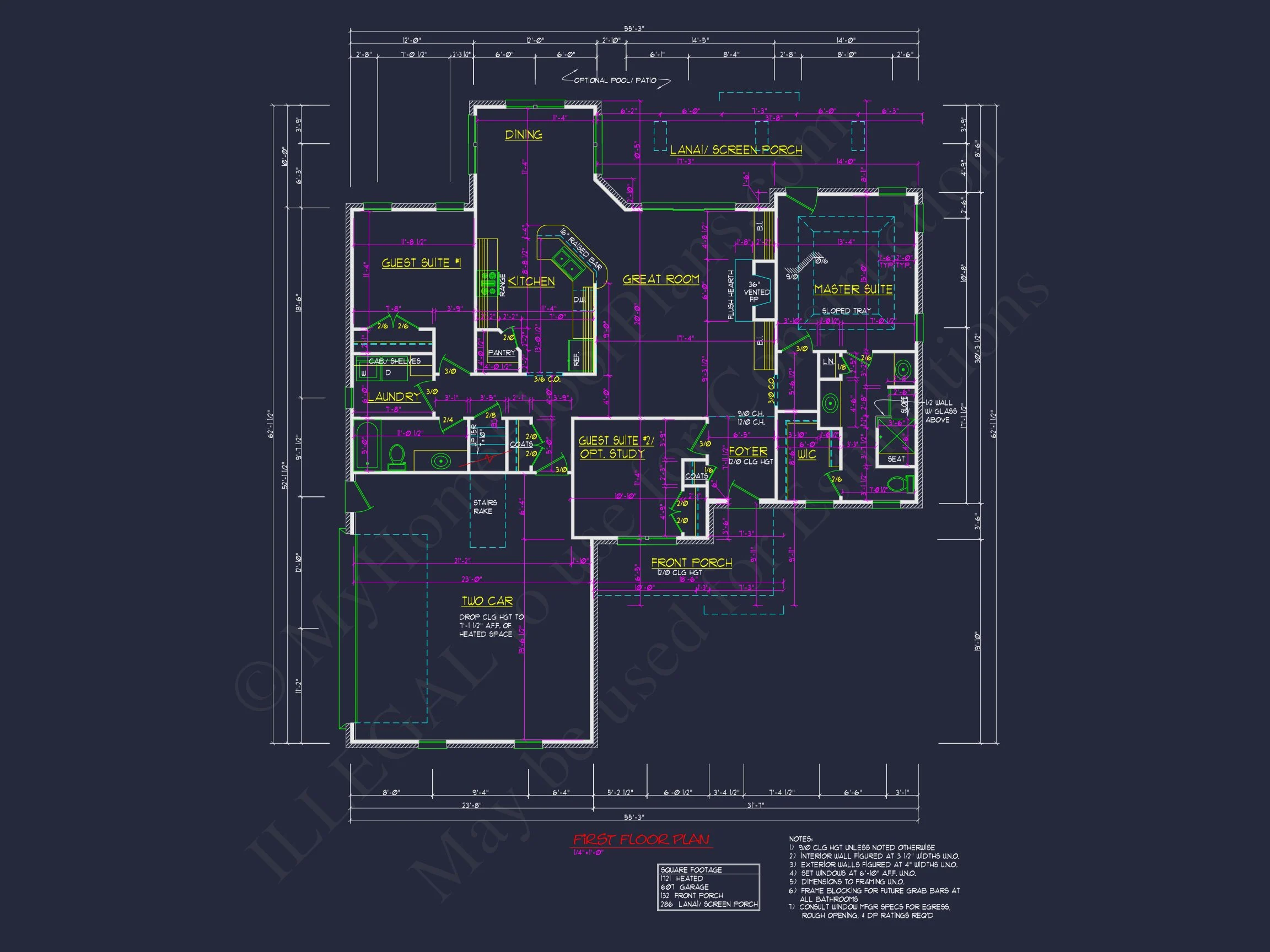 13-1955 HOUSE PLAN - Traditional Ranch Home Plan - 3-Bed, 2-Bath, 1,950 SF 8 Effortless Craftsmanship house Plan with Blueprint & Designs