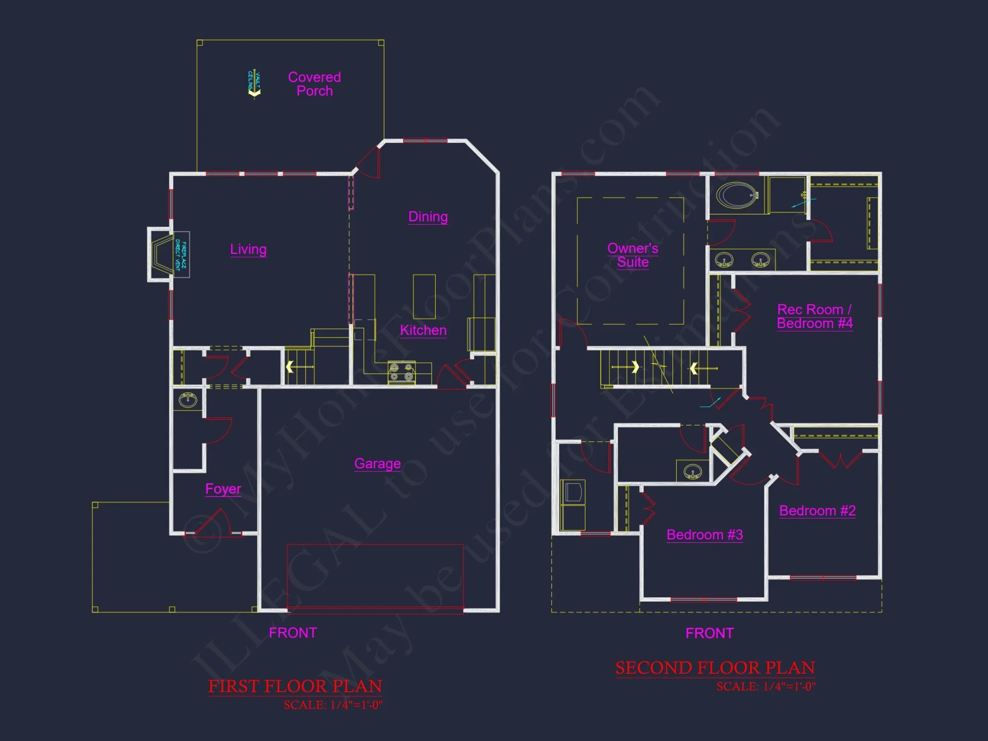 Traditional Craftsman house Plan with Detailed Floor Designs
