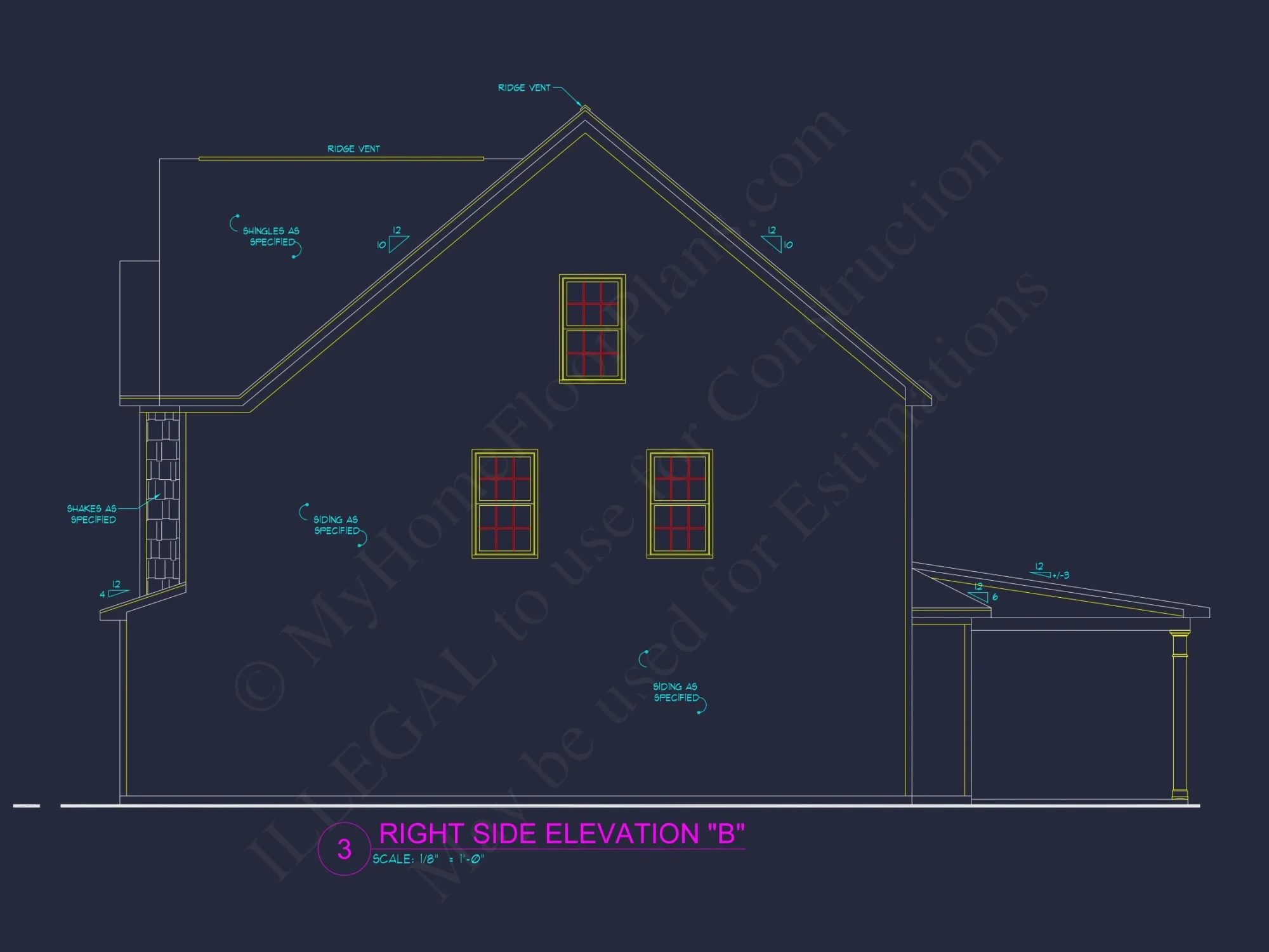 Traditional Craftsman house Plan with Detailed Floor Designs