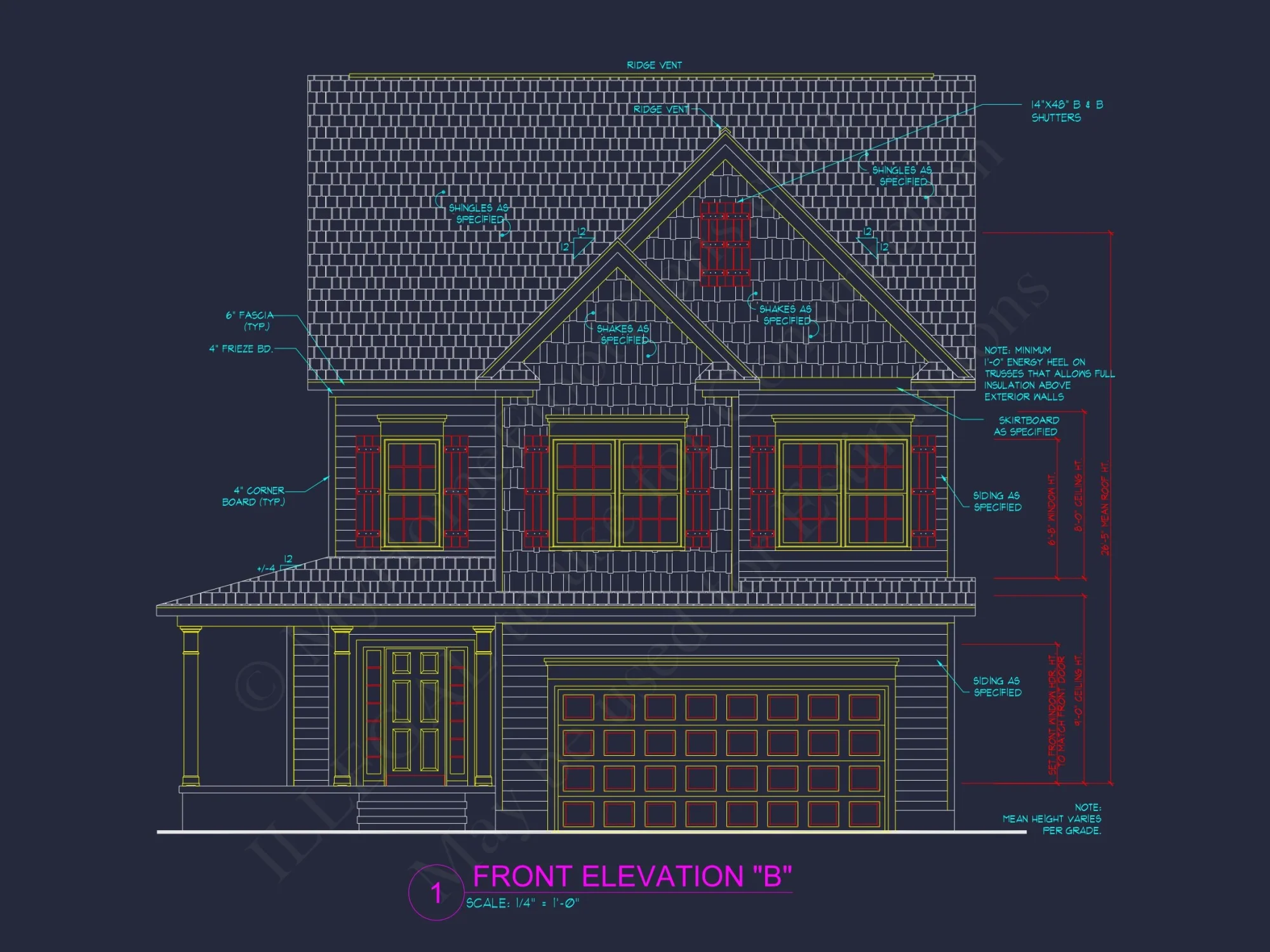 Traditional Craftsman house Plan with Detailed Floor Designs
