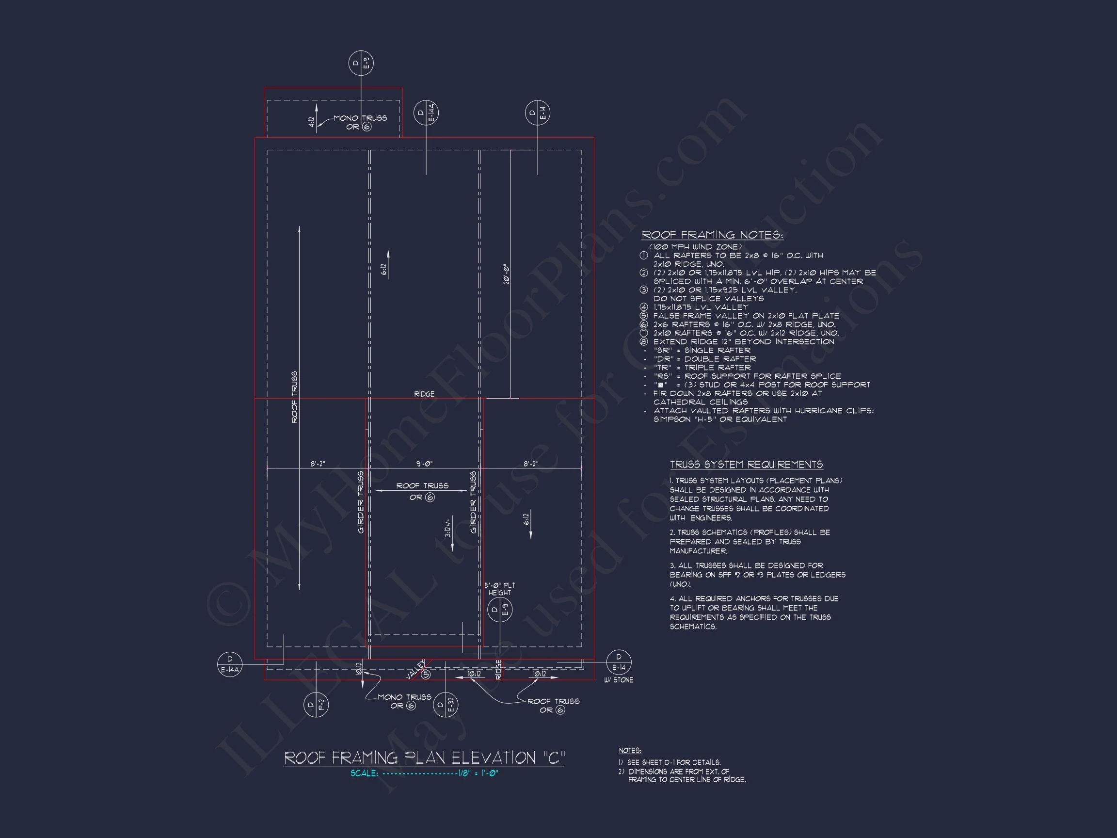 13-1825 HOUSE PLAN - Modern Farmhouse Home Plan - 3-Bed, 2.5-Bath, 1,850 SF 19 house Plan with 2-Story CAD Designs, 3 Bedrooms & Garage