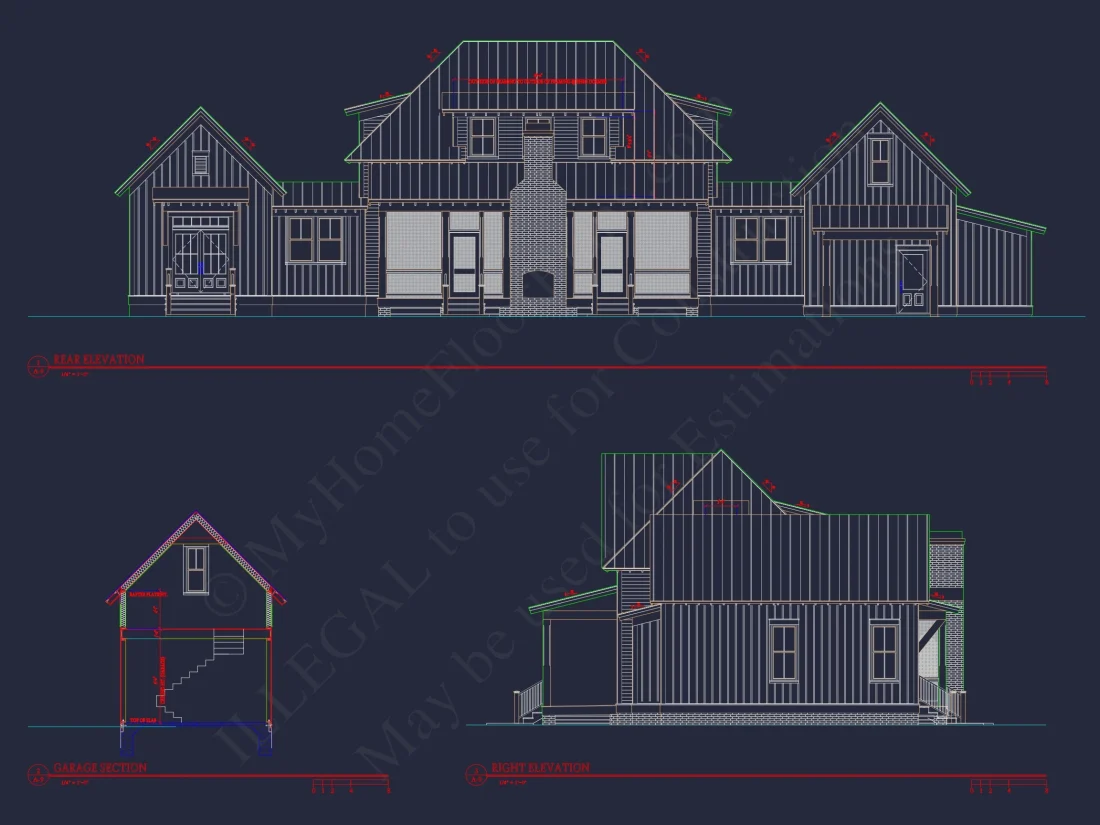 Charming Barn-Style house Plan with 2 Floors and Open Design