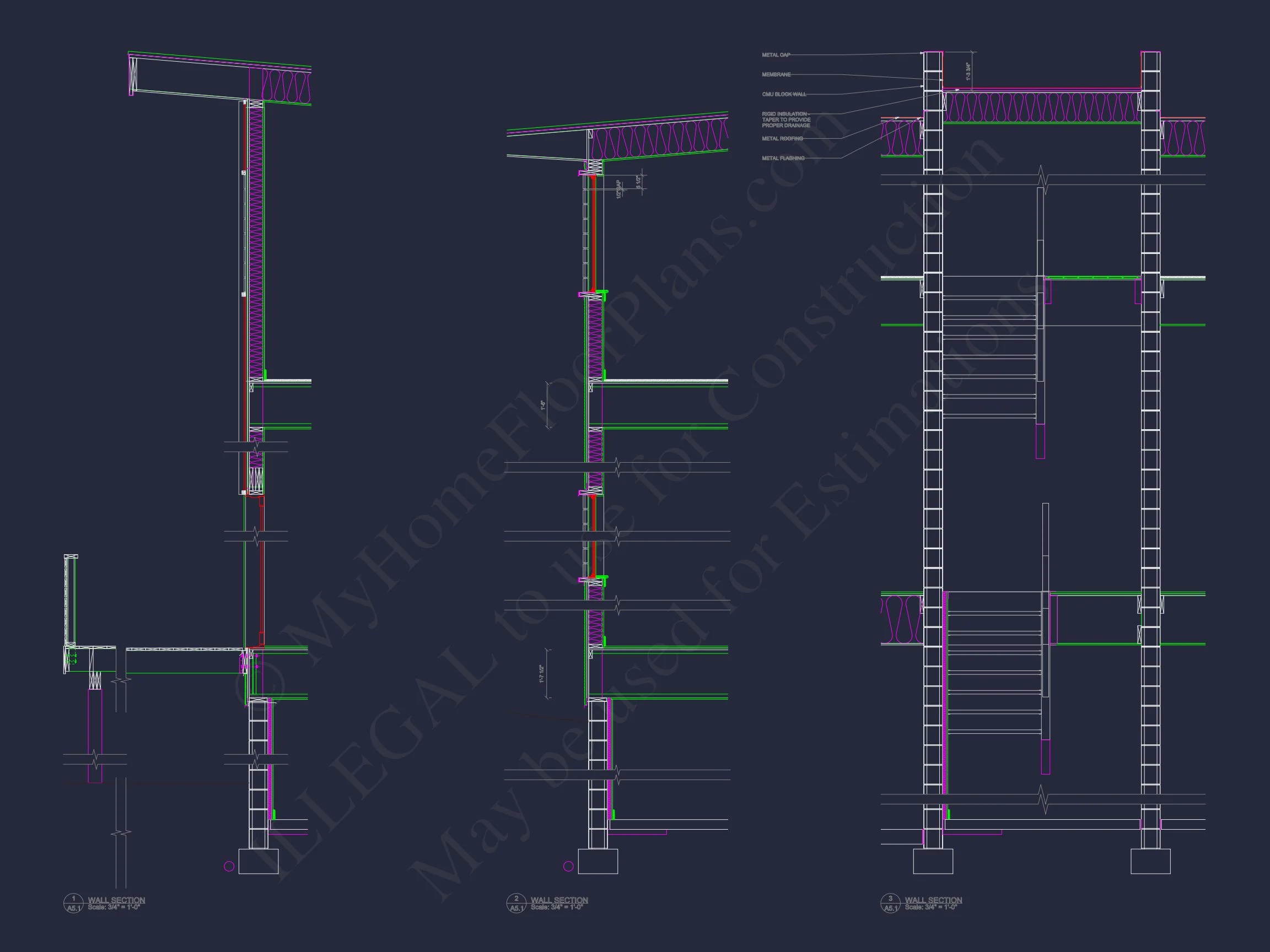 13-1730 HOUSE PLAN - Modern Contemporary Home Plan - 3-Bed, 2.5-Bath, 2,433 SF 13 Modern house Floor Plan: 2-Story Architectural Designs Blueprint