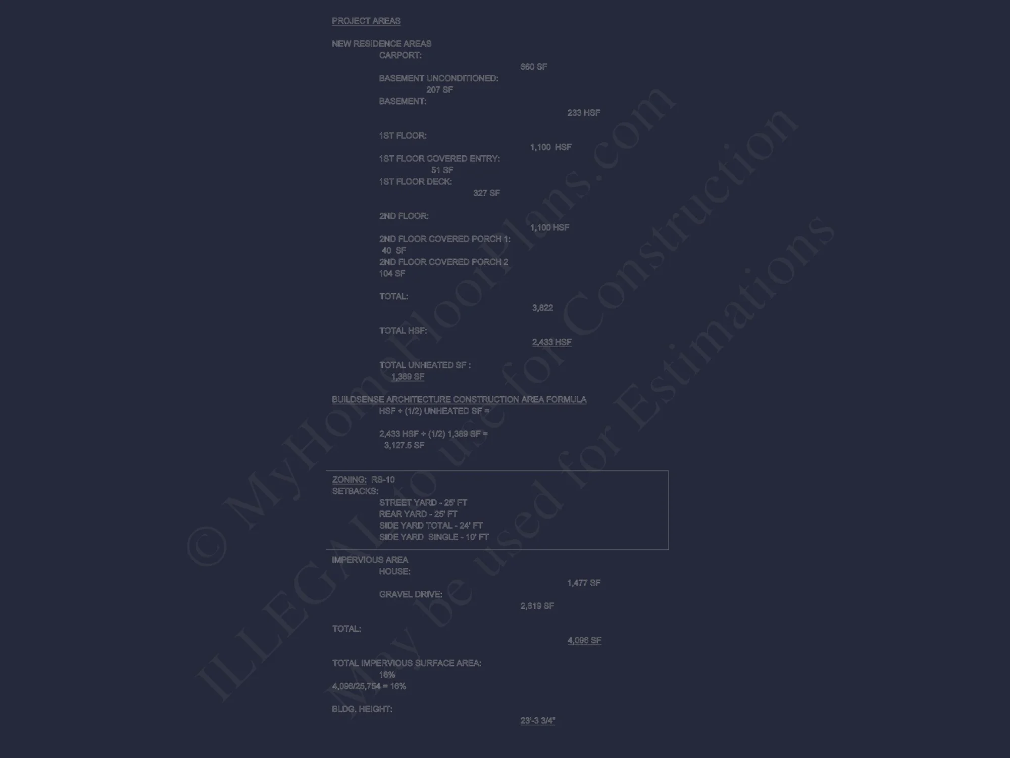 Modern house Floor Plan: 2-Story Architectural Designs Blueprint