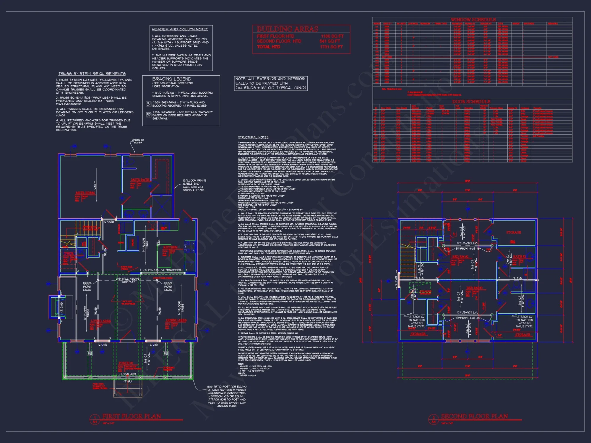 Modern Craftsman house Plan: 1.5 Story Floor Plan Designs