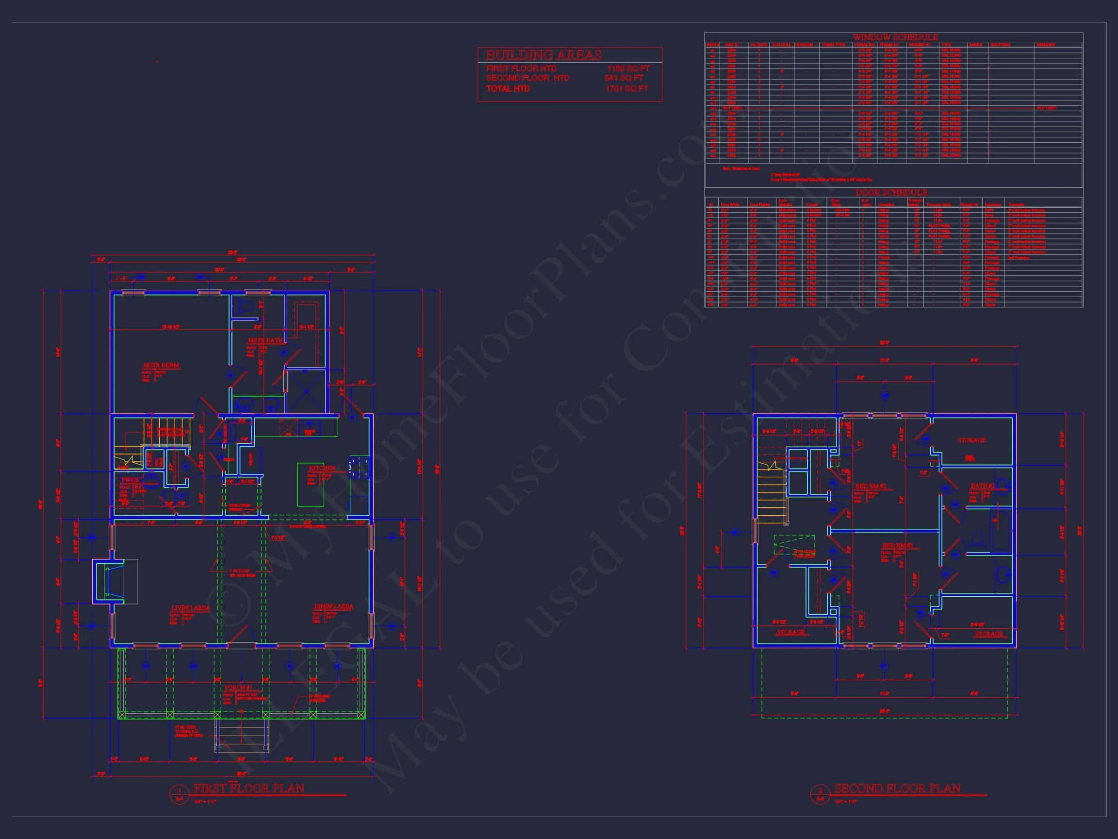 Modern Craftsman house Plan: 1.5 Story Floor Plan Designs