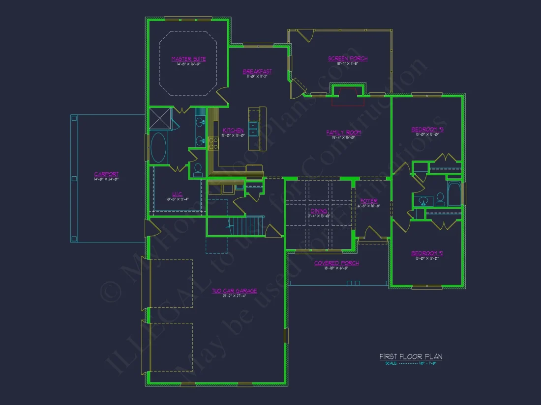 Craftsman house Plan with Spacious Floor Plan and Unique Features