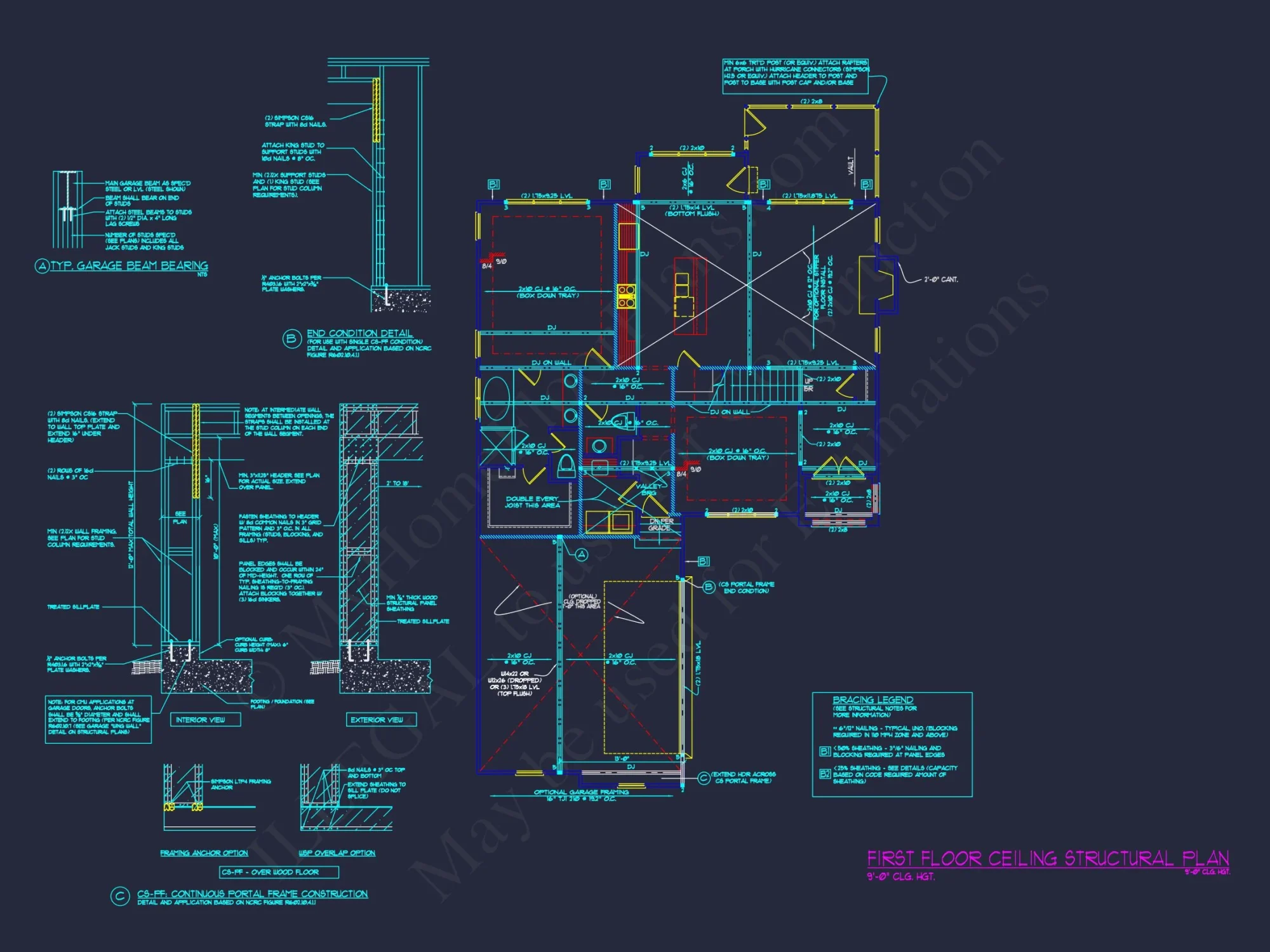 Efficient house Plan: Detailed Floor Blueprint Design
