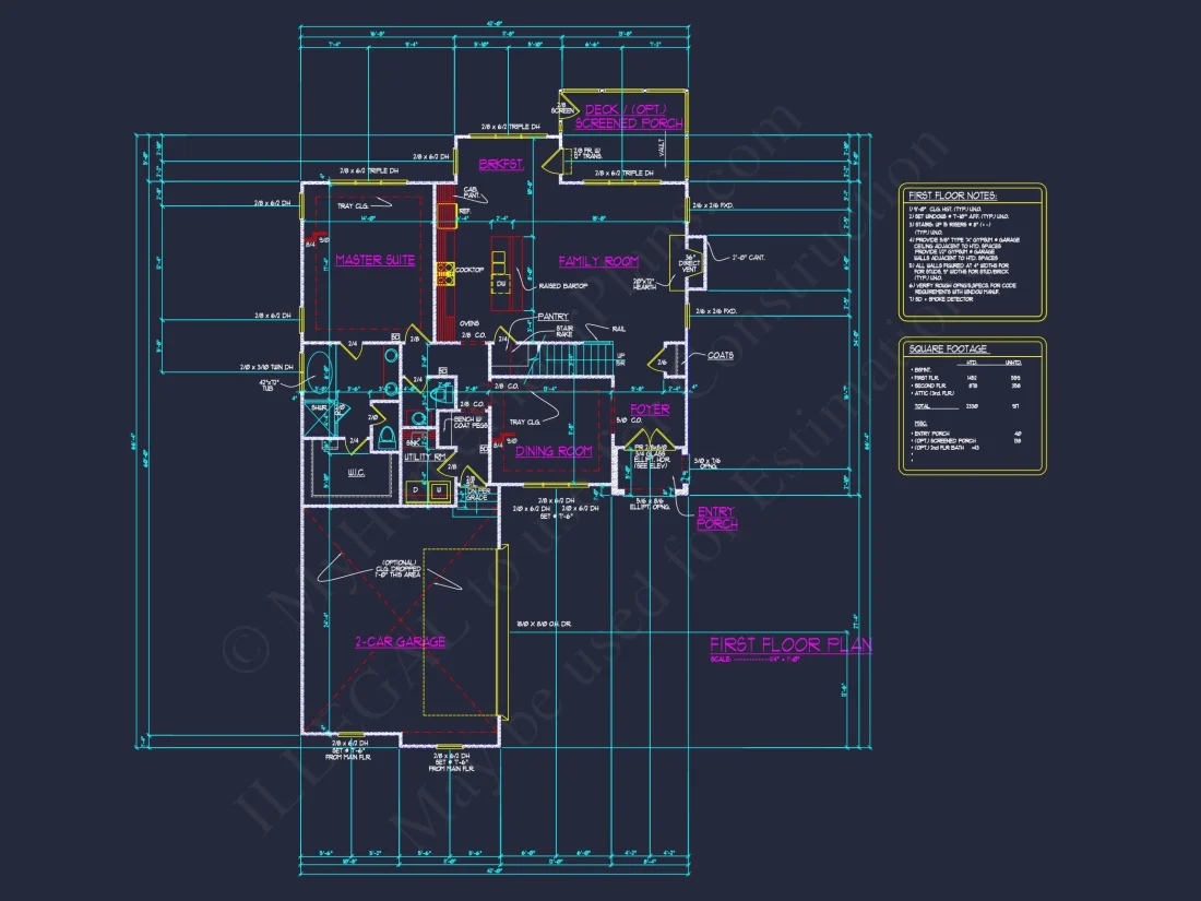 Efficient house Plan: Detailed Floor Blueprint Design
