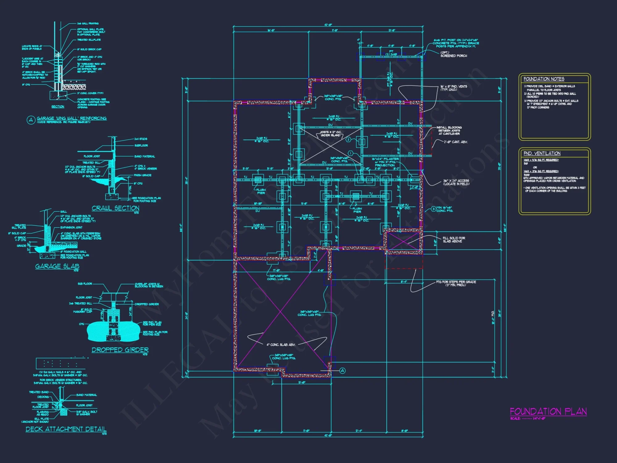 Efficient house Plan: Detailed Floor Blueprint Design