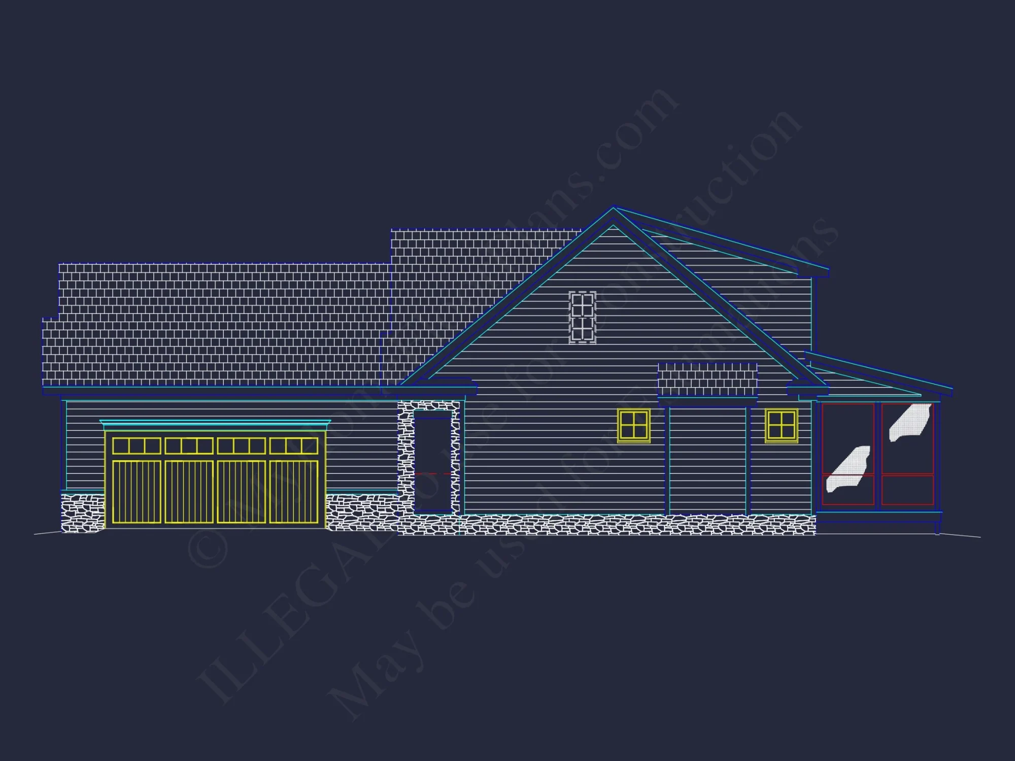 Efficient house Plan: Detailed Floor Blueprint Design