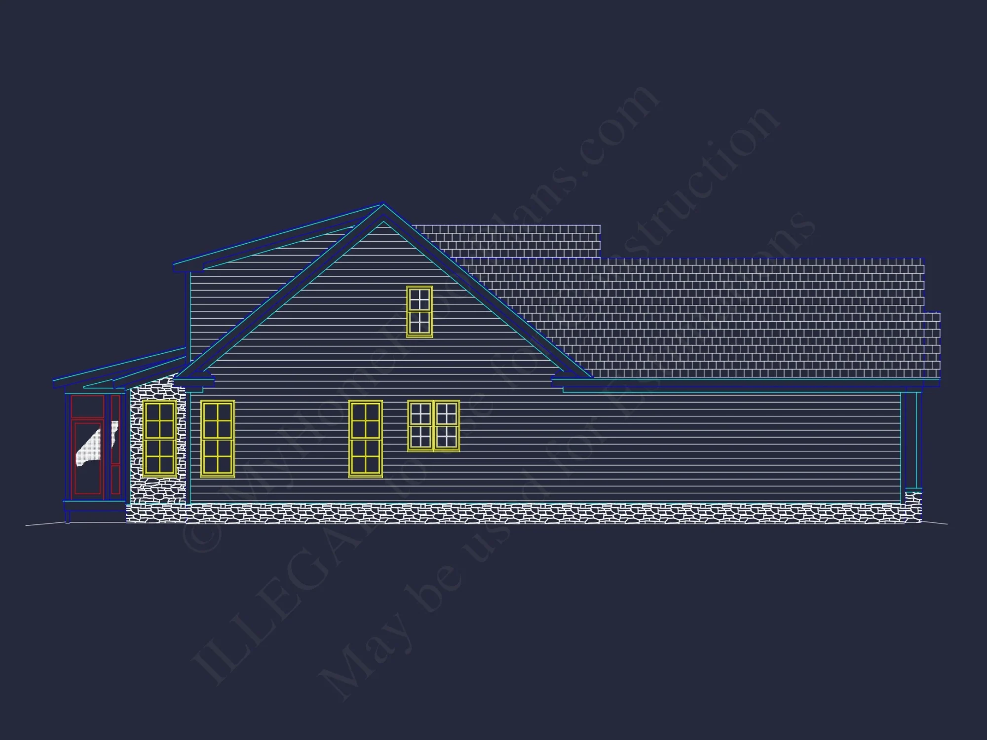 Efficient house Plan: Detailed Floor Blueprint Design