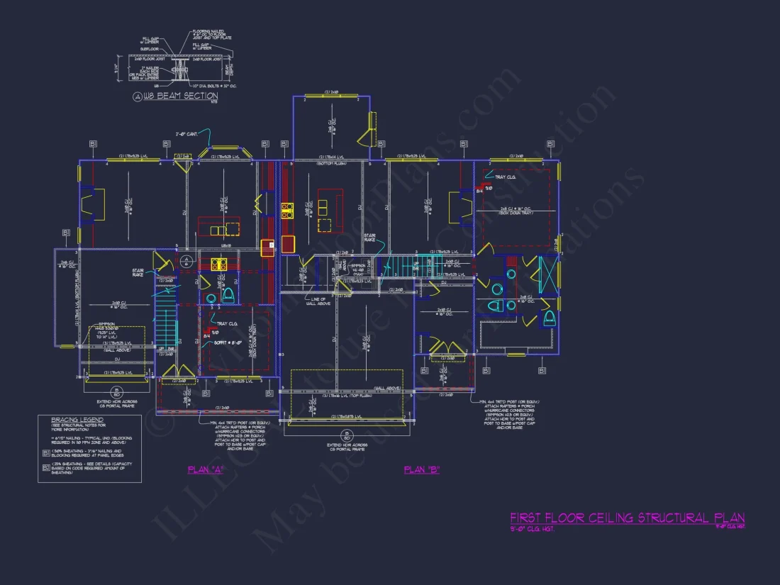 Effortless CAD house Plan: Explore Dual Heights