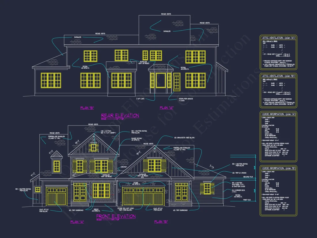 Effortless CAD house Plan: Explore Dual Heights