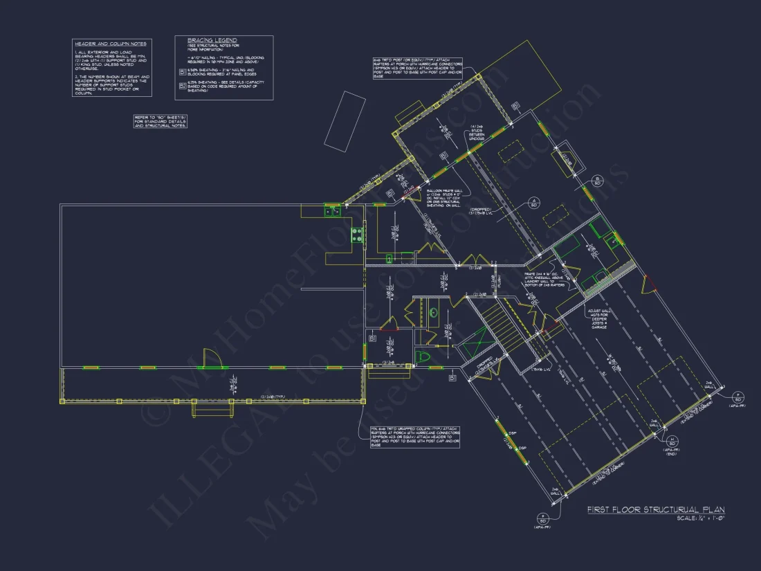 Customizable house Floor Plan with CAD and Blueprint Designs