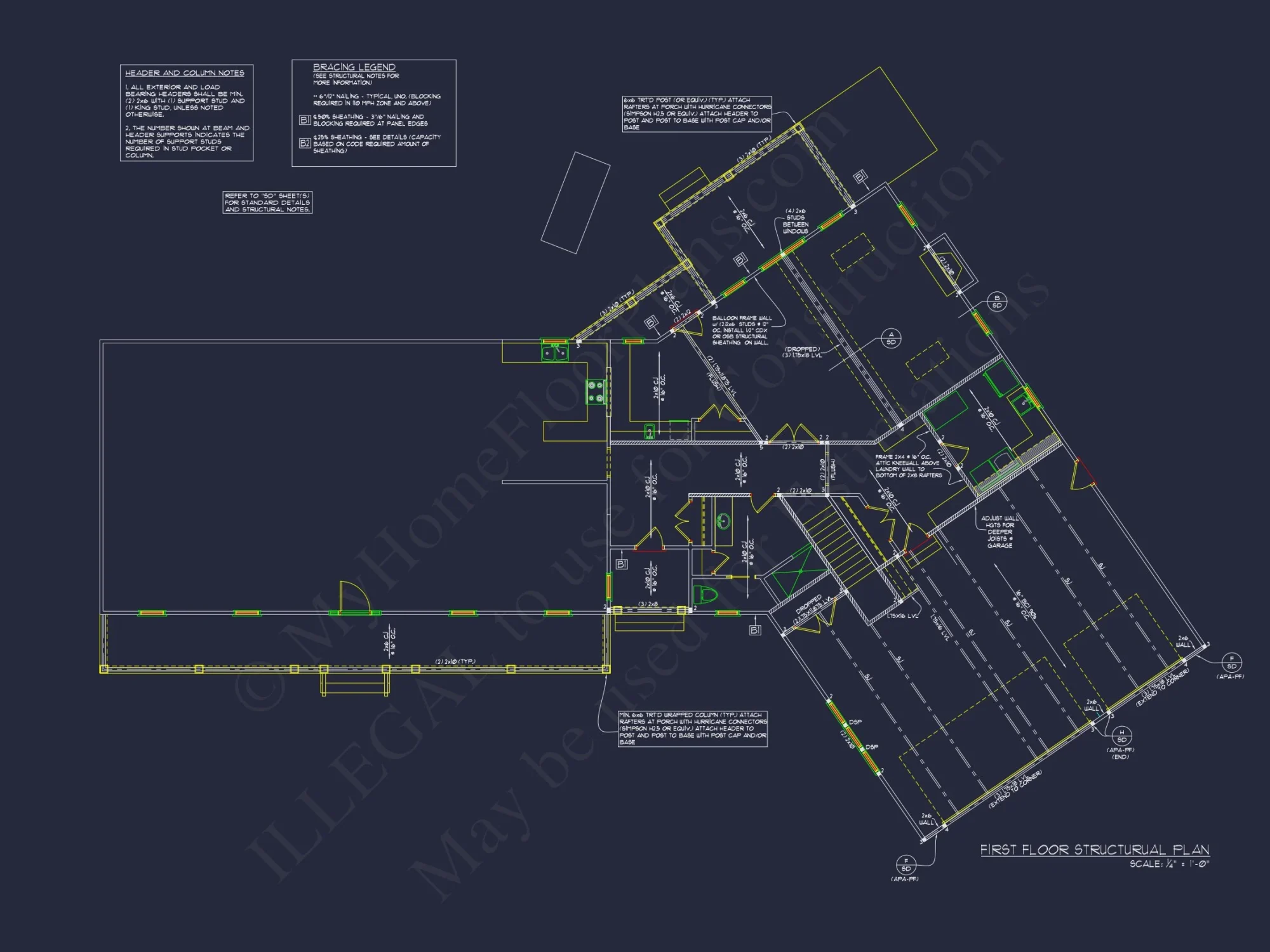 Customizable house Floor Plan with CAD and Blueprint Designs