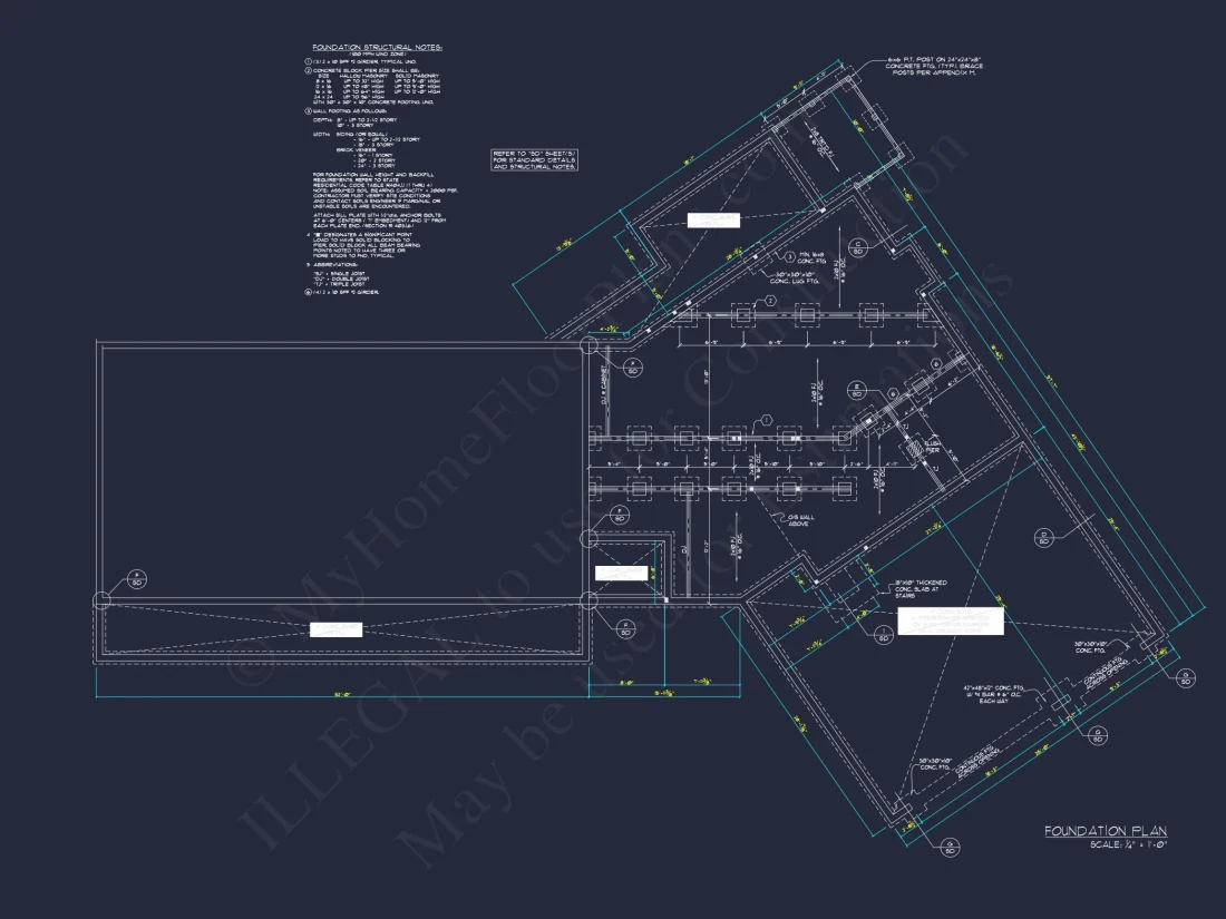 Customizable house Floor Plan with CAD and Blueprint Designs