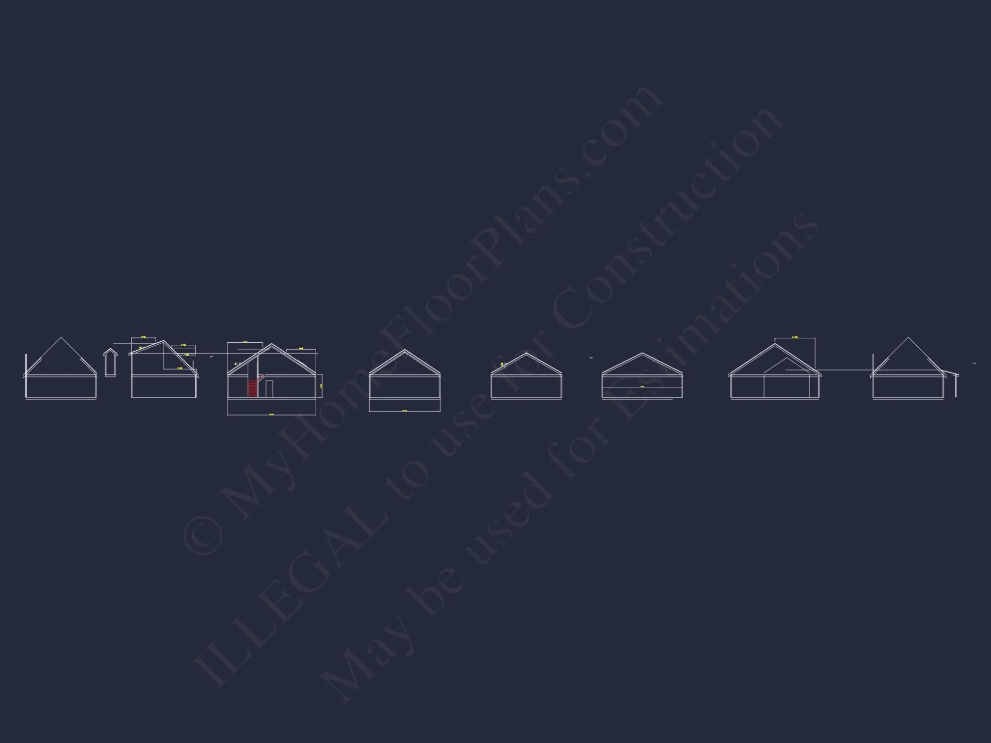 Customizable house Floor Plan with CAD and Blueprint Designs