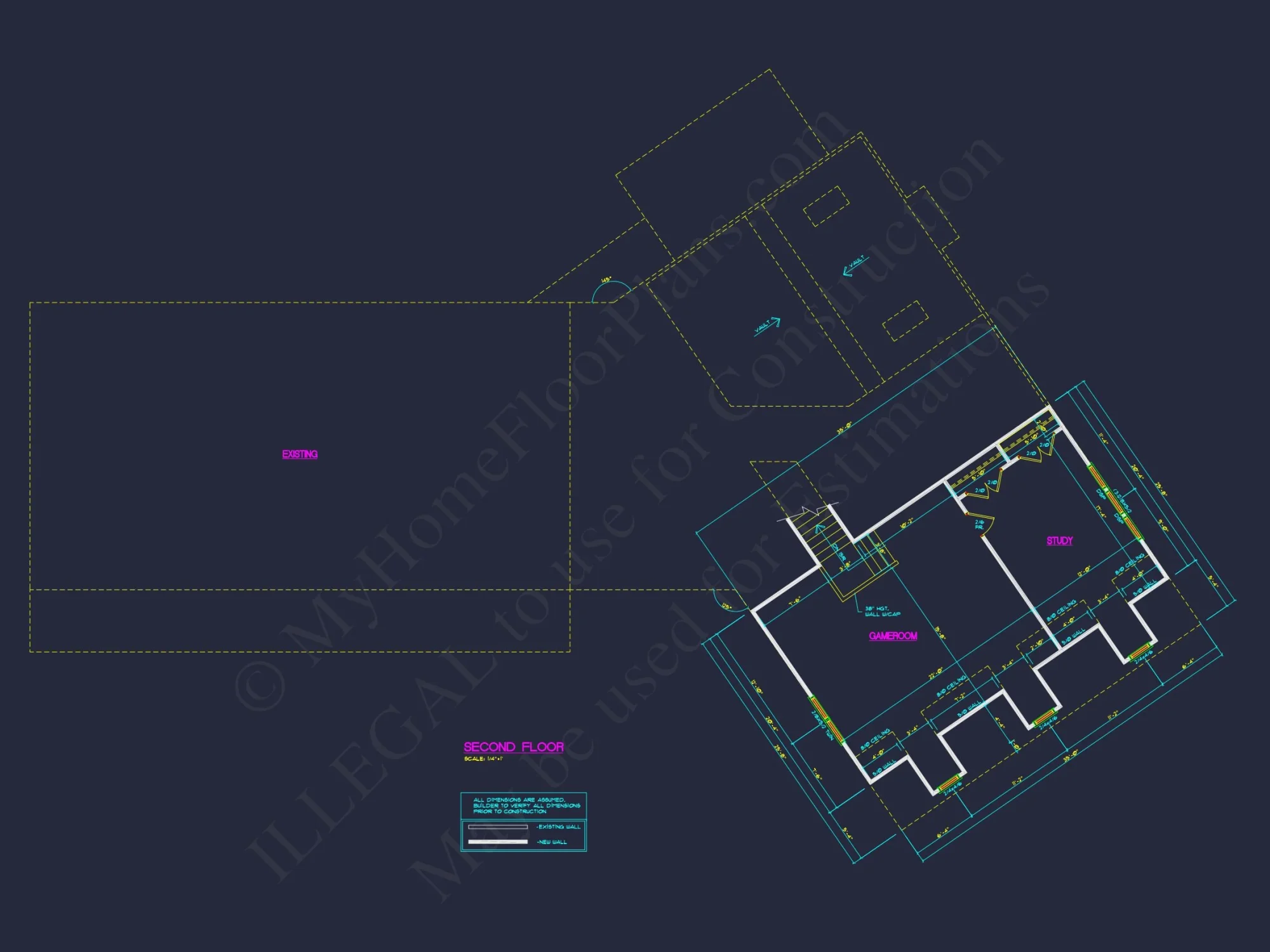 Customizable house Floor Plan with CAD and Blueprint Designs