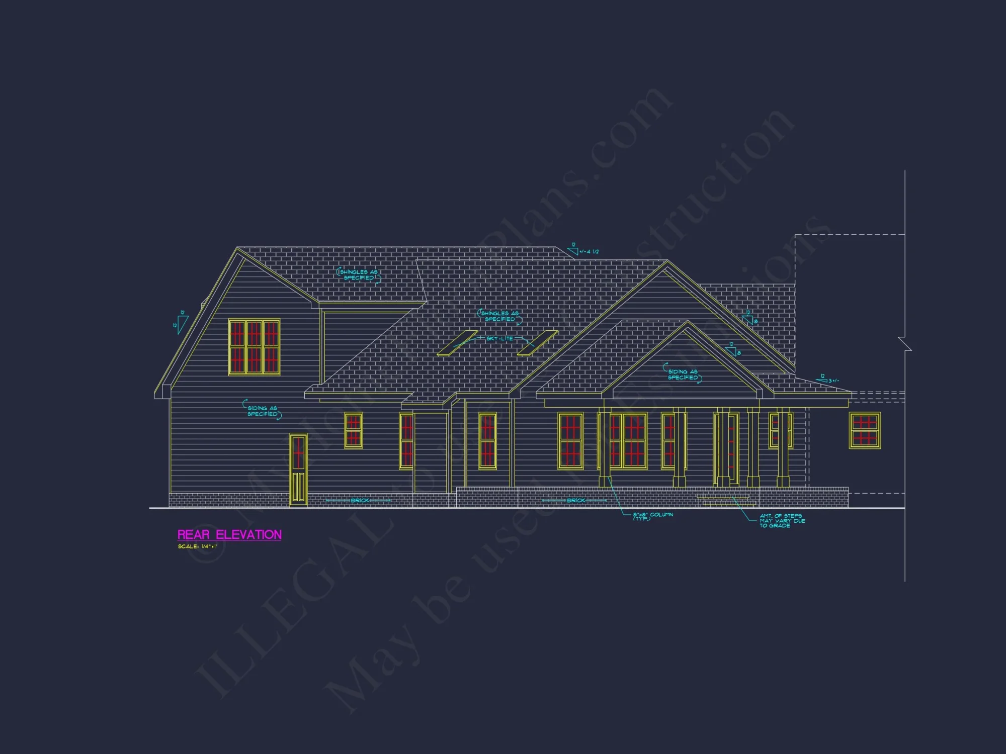 Customizable house Floor Plan with CAD and Blueprint Designs