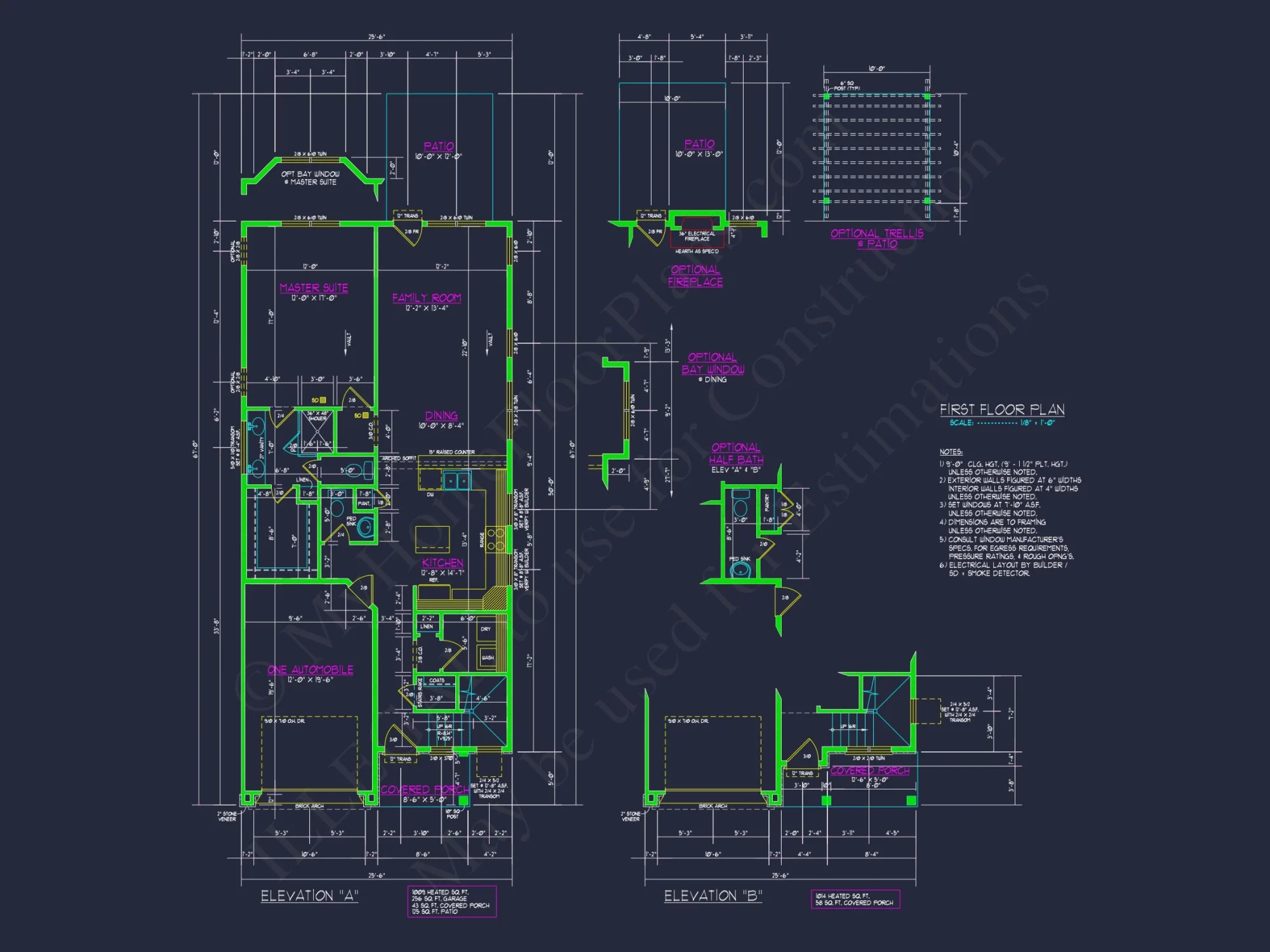 Sophisticated house Plan with CAD Customized Architecture