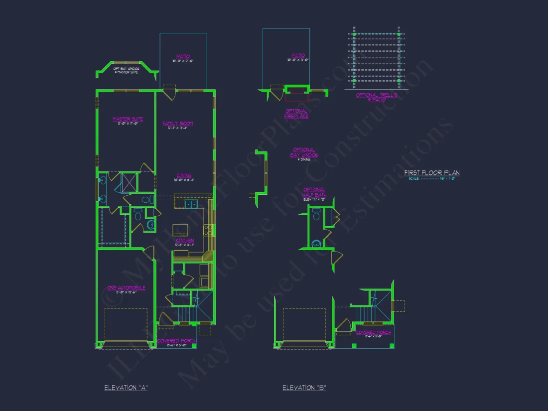 Sophisticated house Plan with CAD Customized Architecture