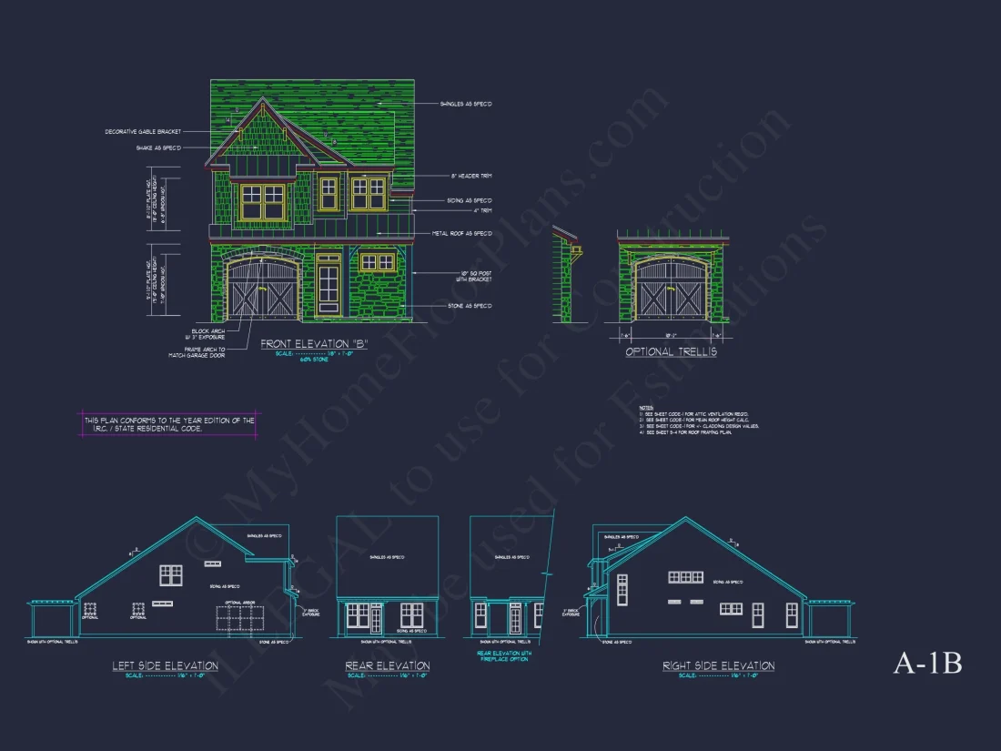 Sophisticated house Plan with CAD Customized Architecture