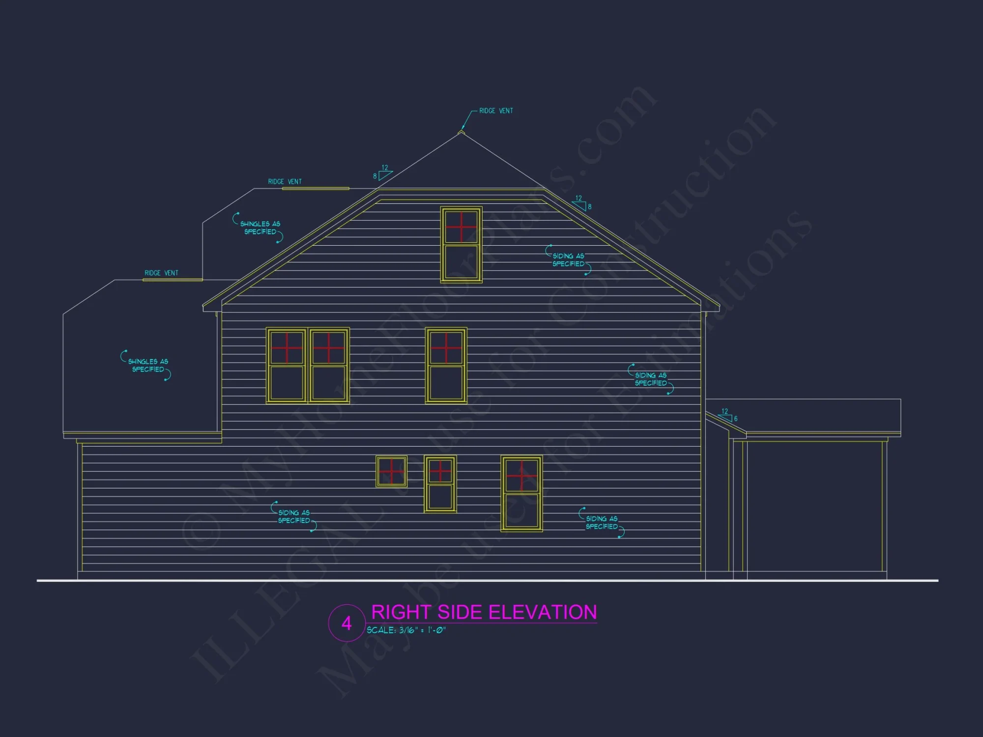 Versatile house Plan with CAD Designs