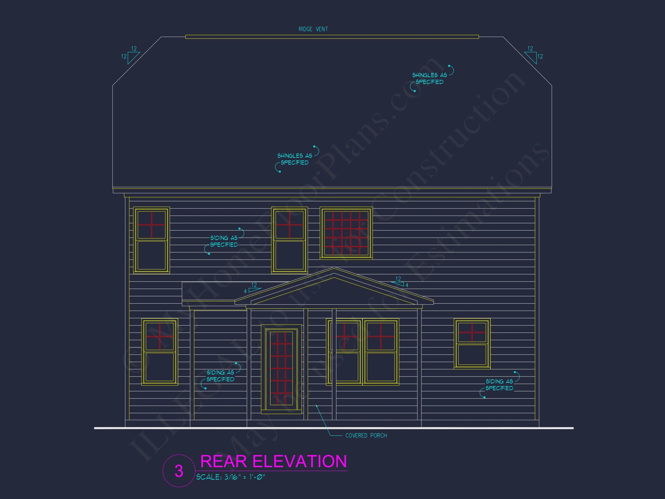 13-1560 HOUSE PLAN - Traditional Home Plan - 4-Bed, 2.5-Bath, 2,293 SF 4 2.5 Floors & 4 Bedrooms