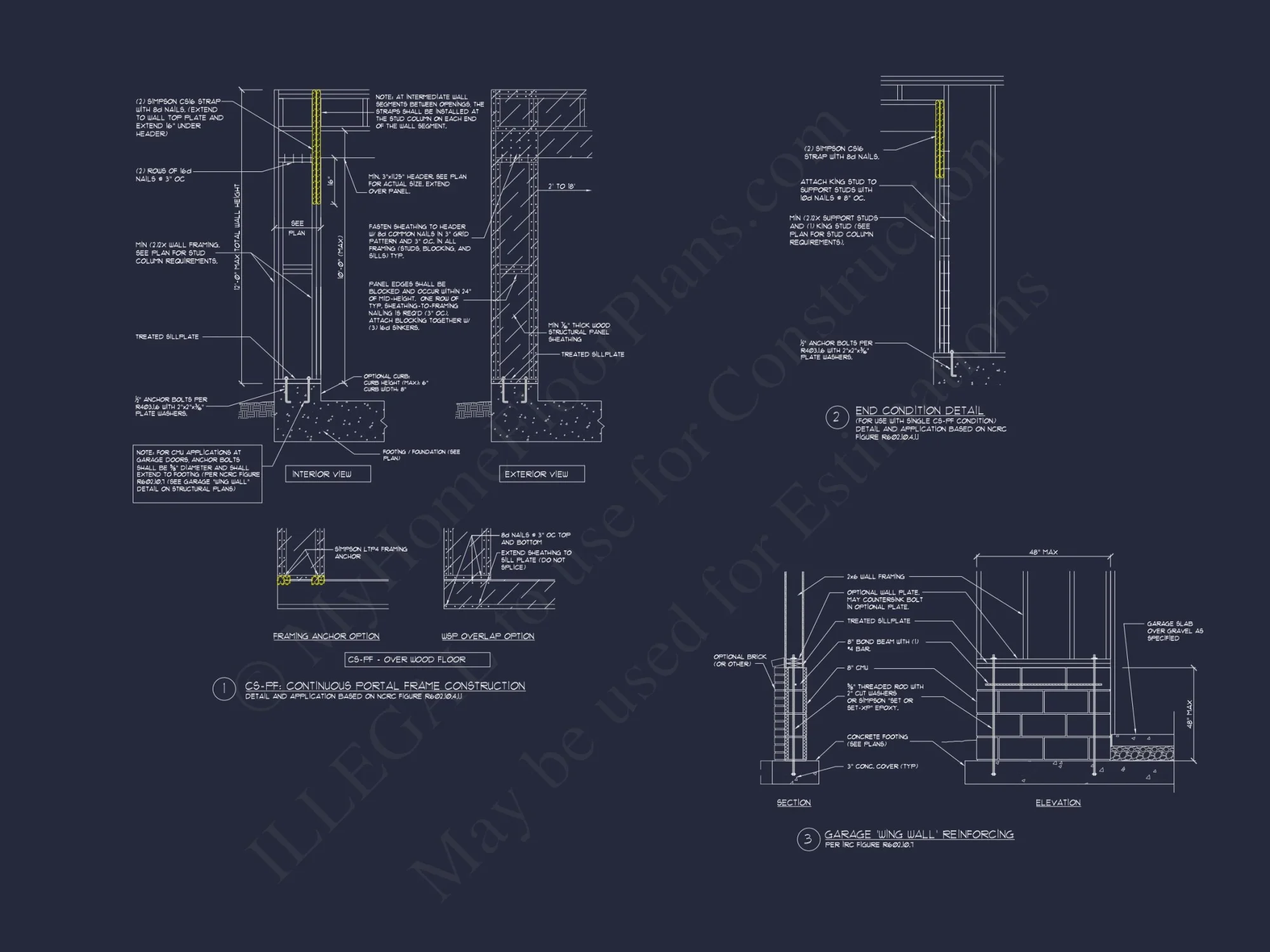 Traditional Craftsman house Plan with 2 Floors & CAD Blueprints