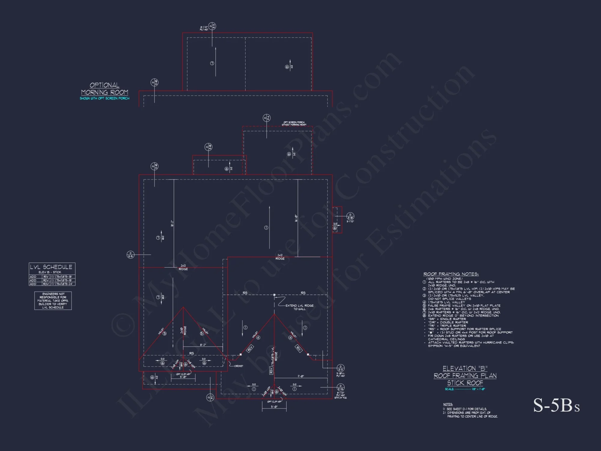 Traditional Craftsman house Plan with 2 Floors & CAD Blueprints