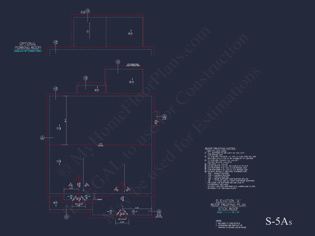 Traditional Craftsman house Plan with 2 Floors & CAD Blueprints
