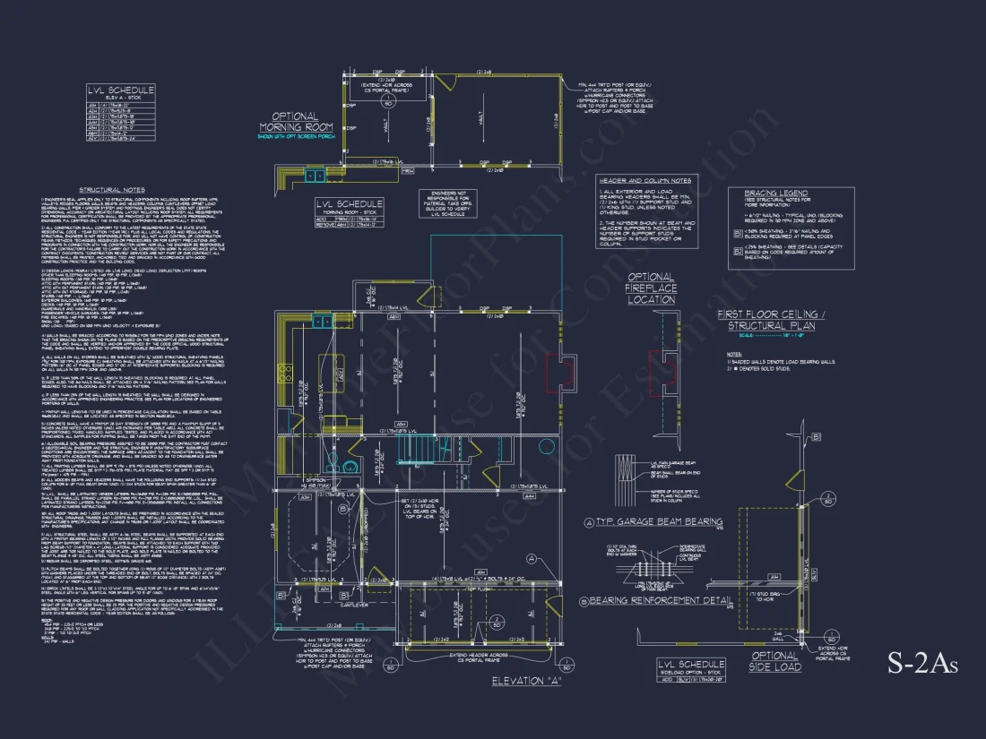 Traditional Craftsman house Plan with 2 Floors & CAD Blueprints