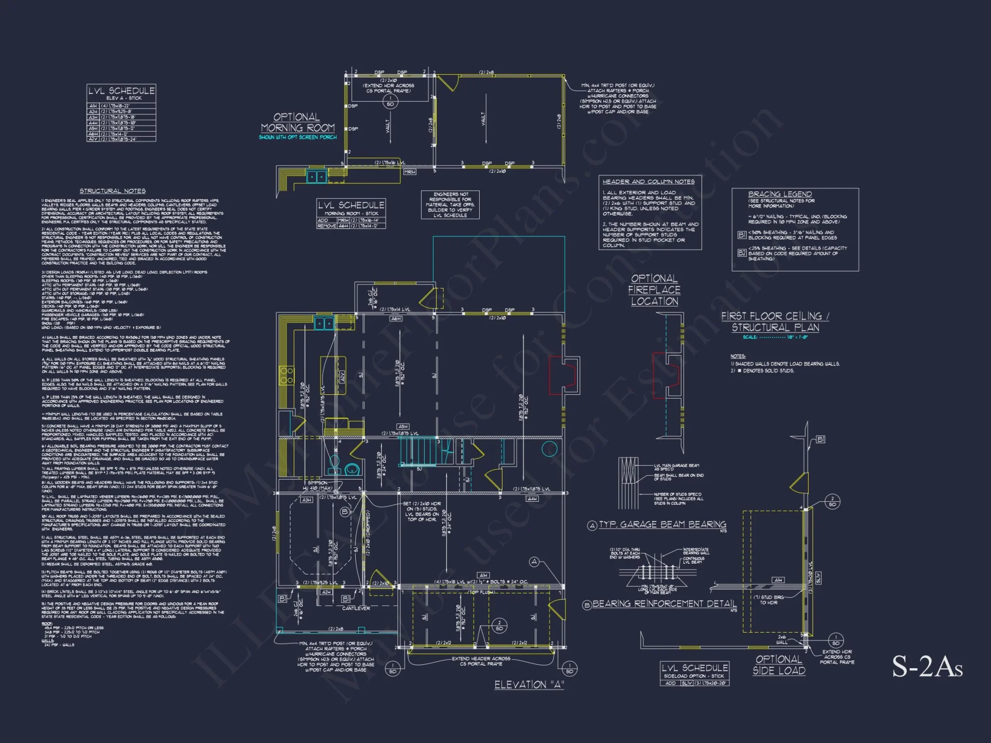 Traditional Craftsman house Plan with 2 Floors & CAD Blueprints