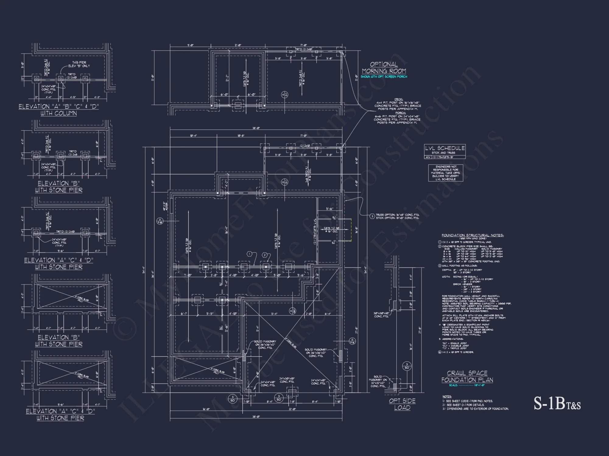 Traditional Craftsman house Plan with 2 Floors & CAD Blueprints