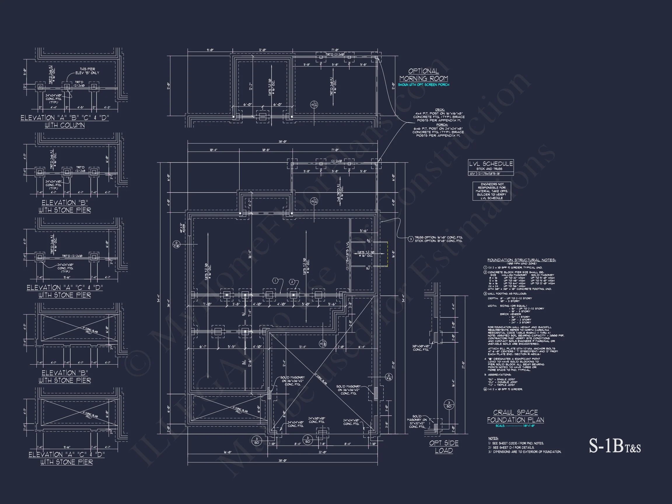 Traditional Craftsman house Plan with 2 Floors & CAD Blueprints