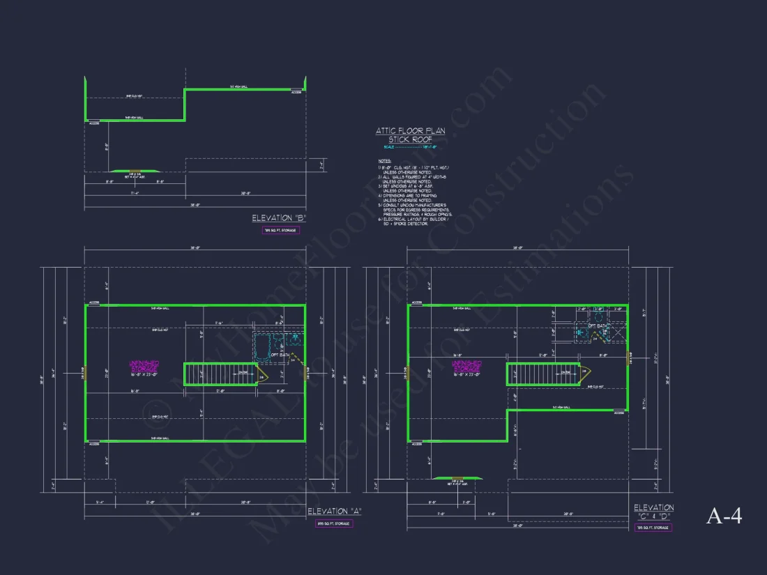 Traditional Craftsman house Plan with 2 Floors & CAD Blueprints