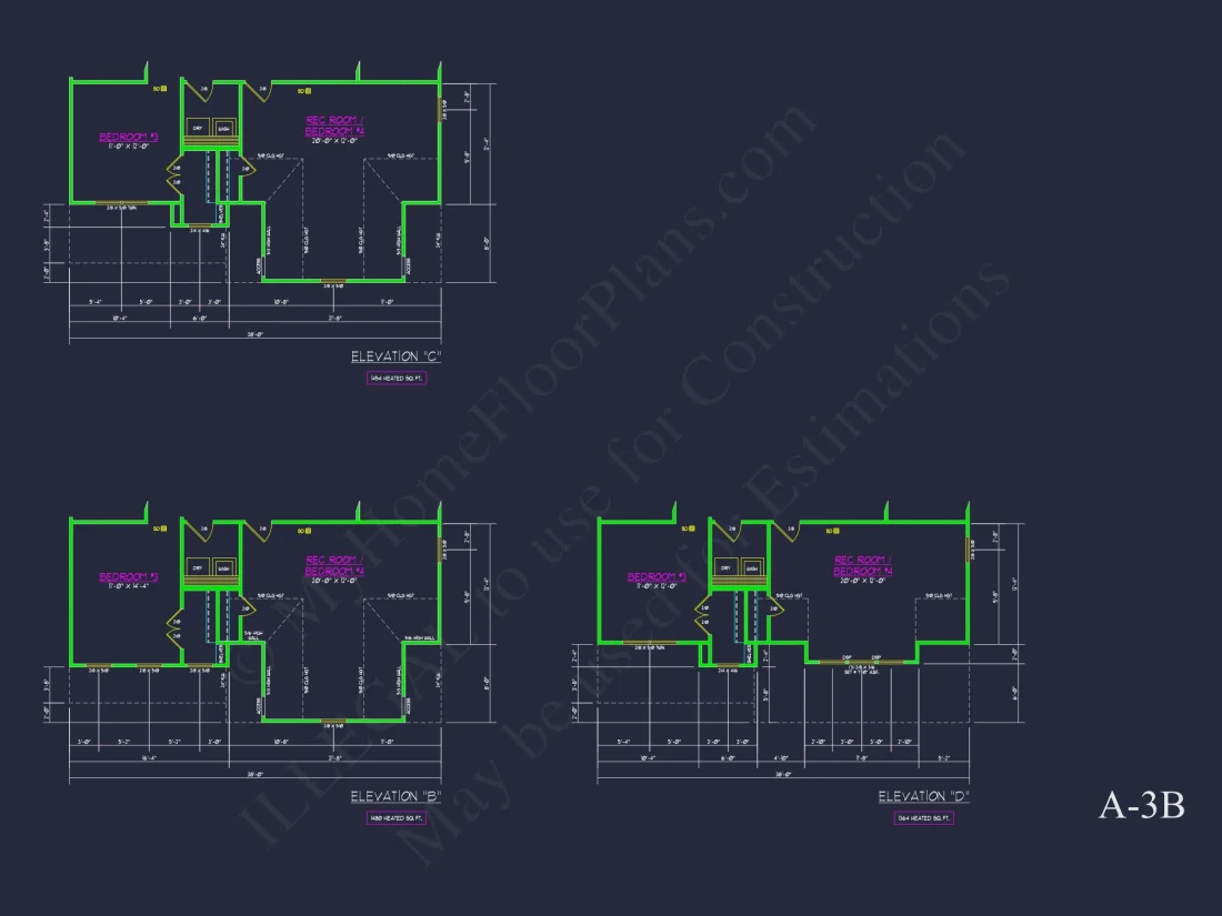 Traditional Craftsman house Plan with 2 Floors & CAD Blueprints