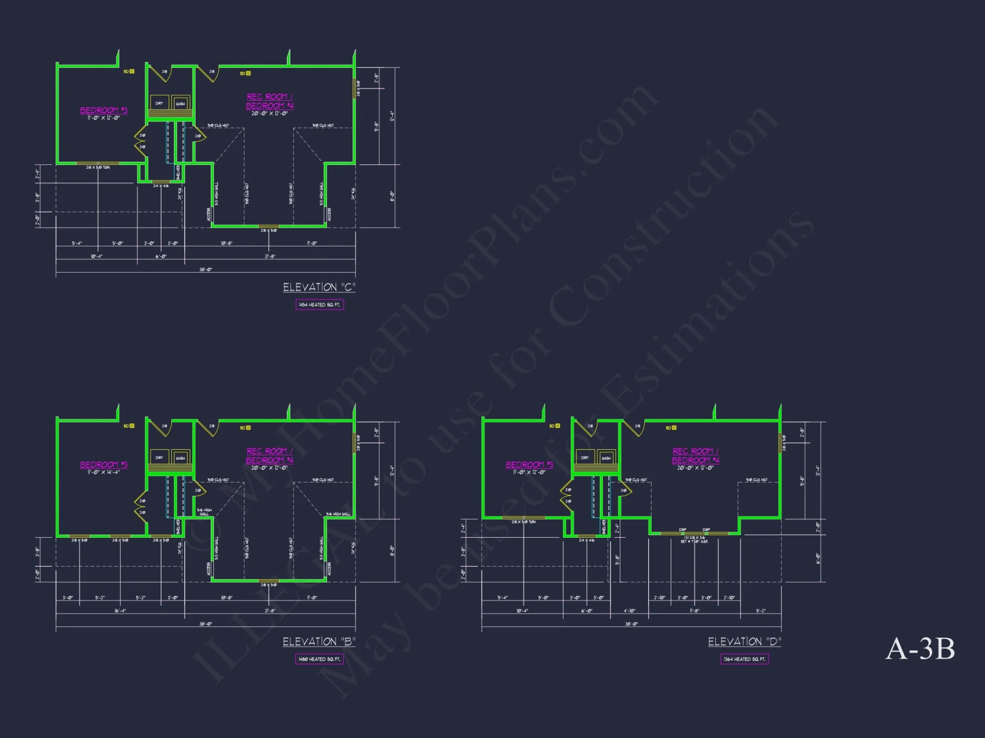 Traditional Craftsman house Plan with 2 Floors & CAD Blueprints