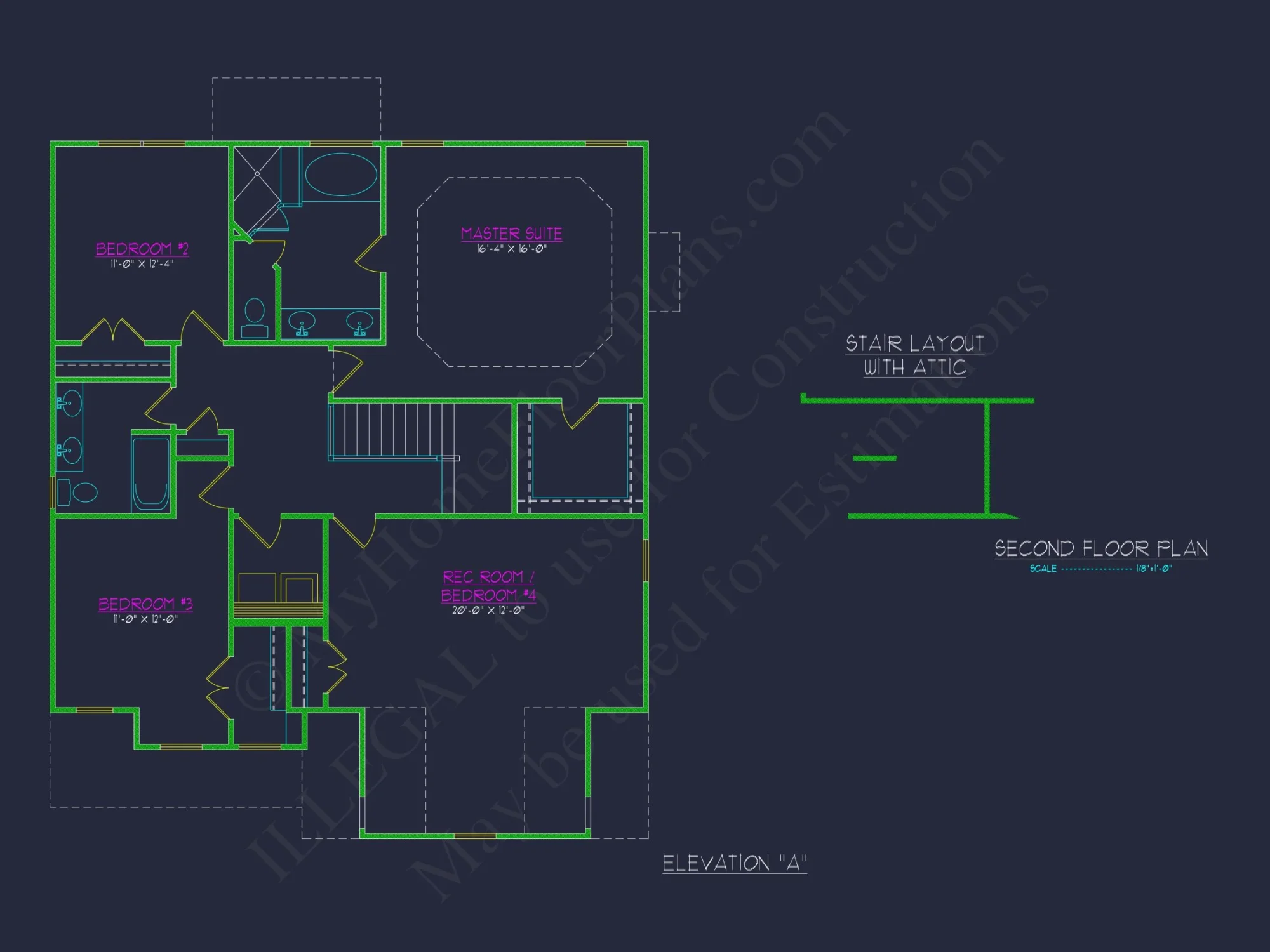 Traditional Craftsman house Plan with 2 Floors & CAD Blueprints